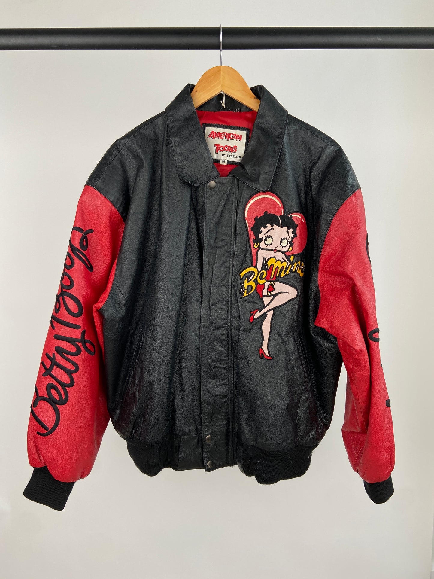 Vintage Betty Boop 90s Leather Jacket