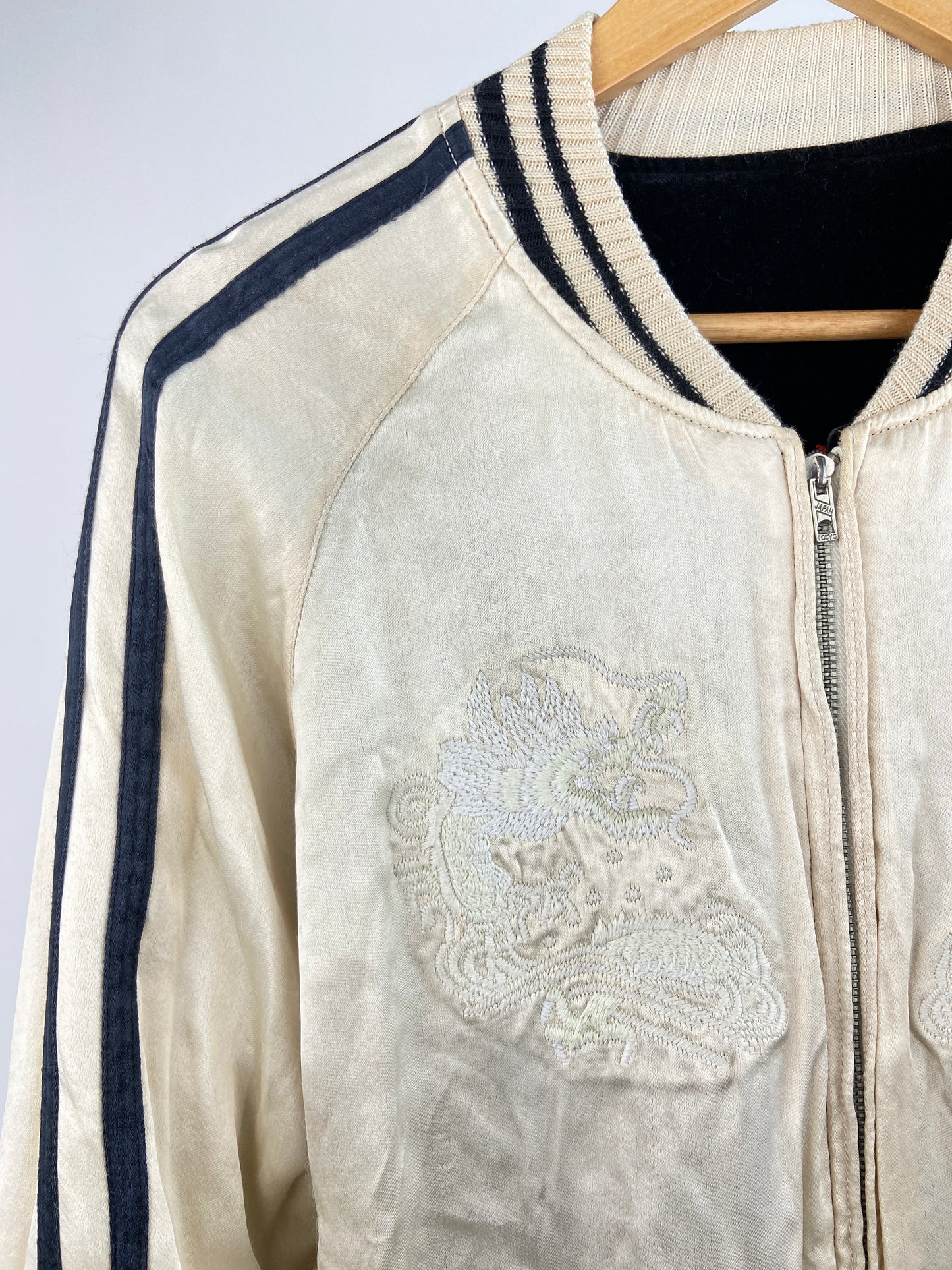 Vintage Avirex 90s Satin Bomber Jacket