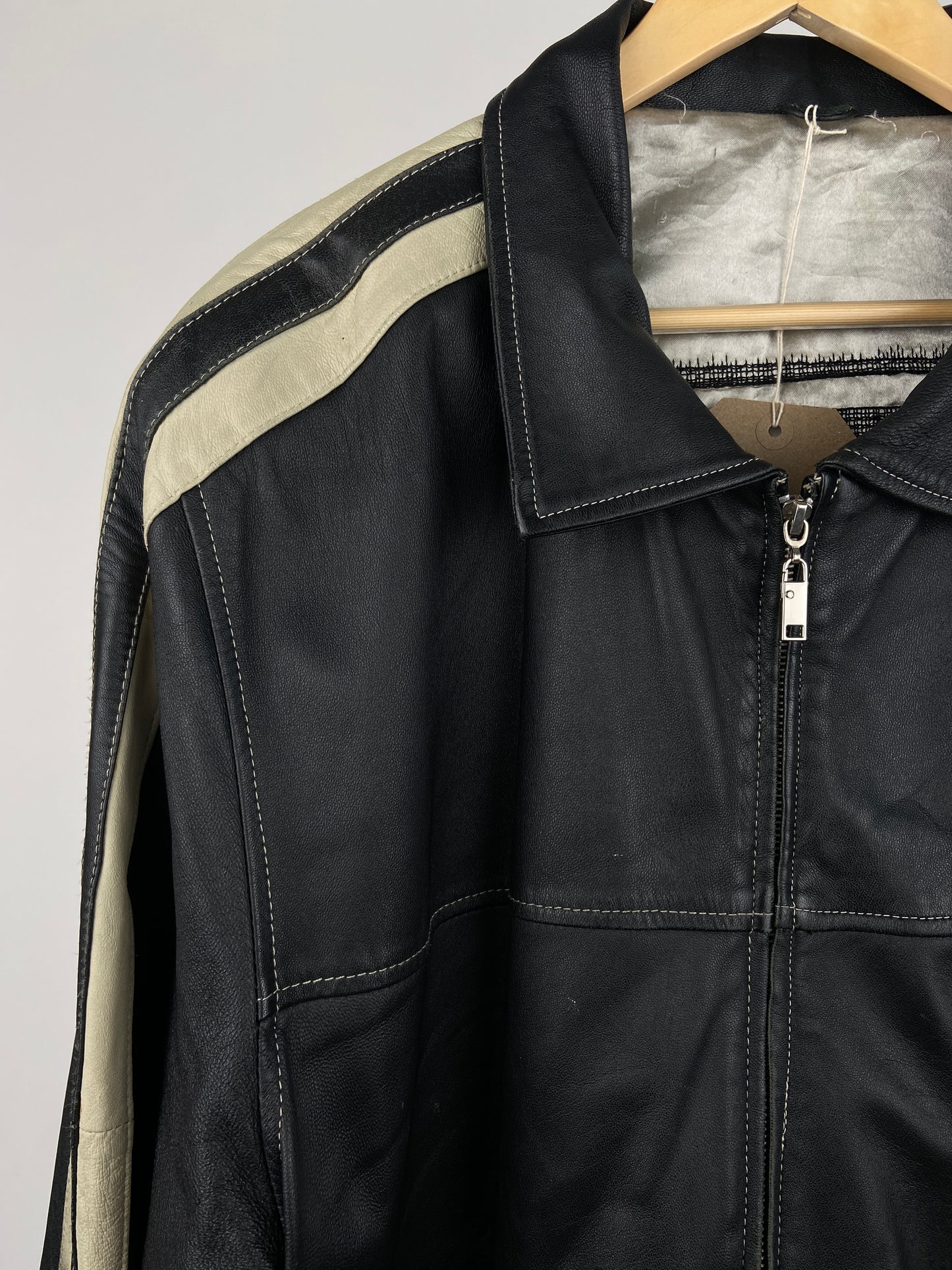 Vintage Diesel ‘D’ 90s Leather Jacket