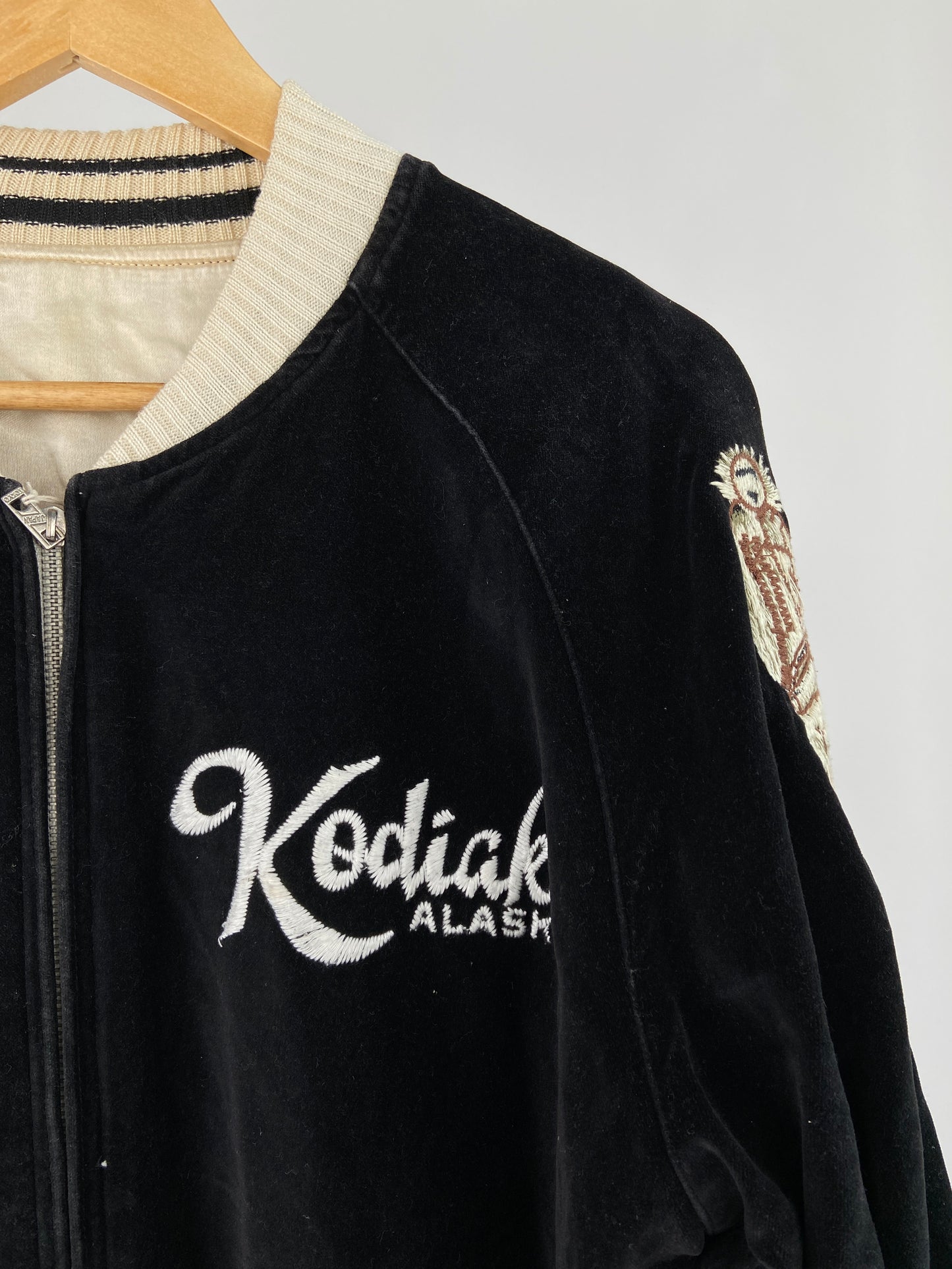 Vintage Avirex 90s Satin Bomber Jacket