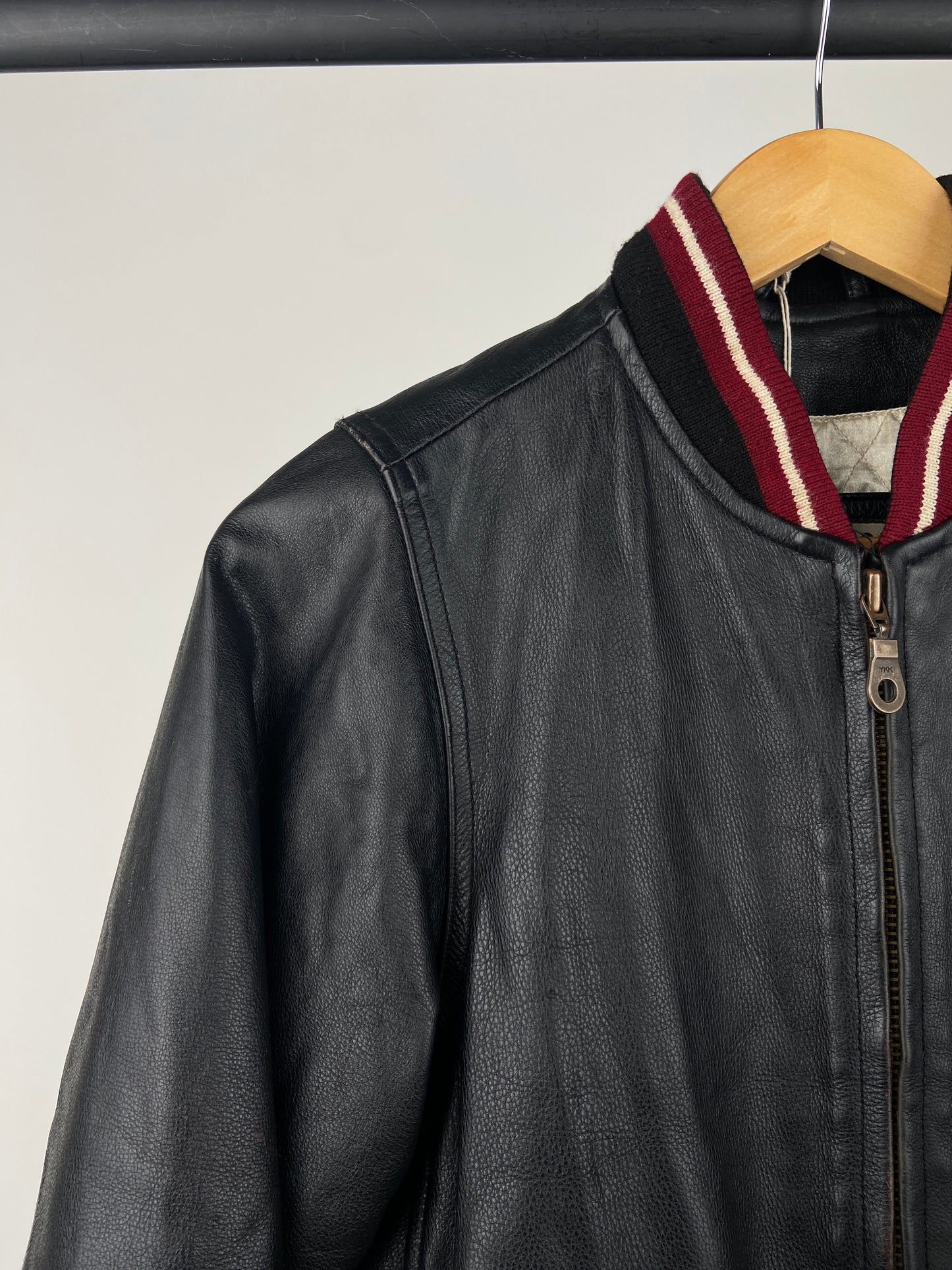 Nickelson 90s Leather Bomber Jacket