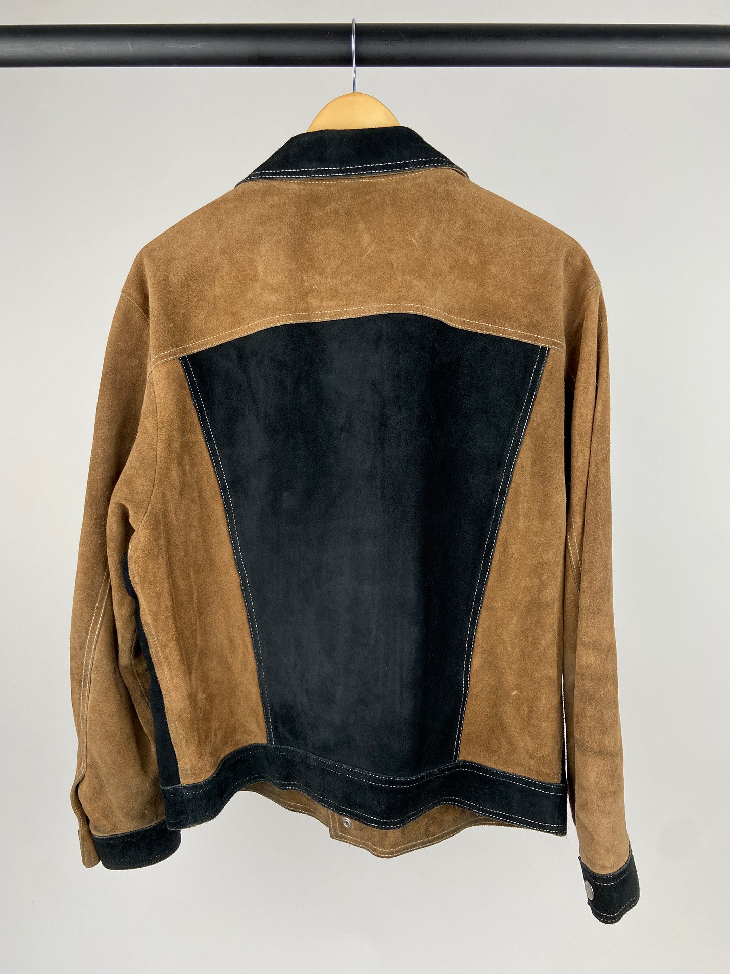 Vintage Diesel Contrast Panel 90s Suede Jacket