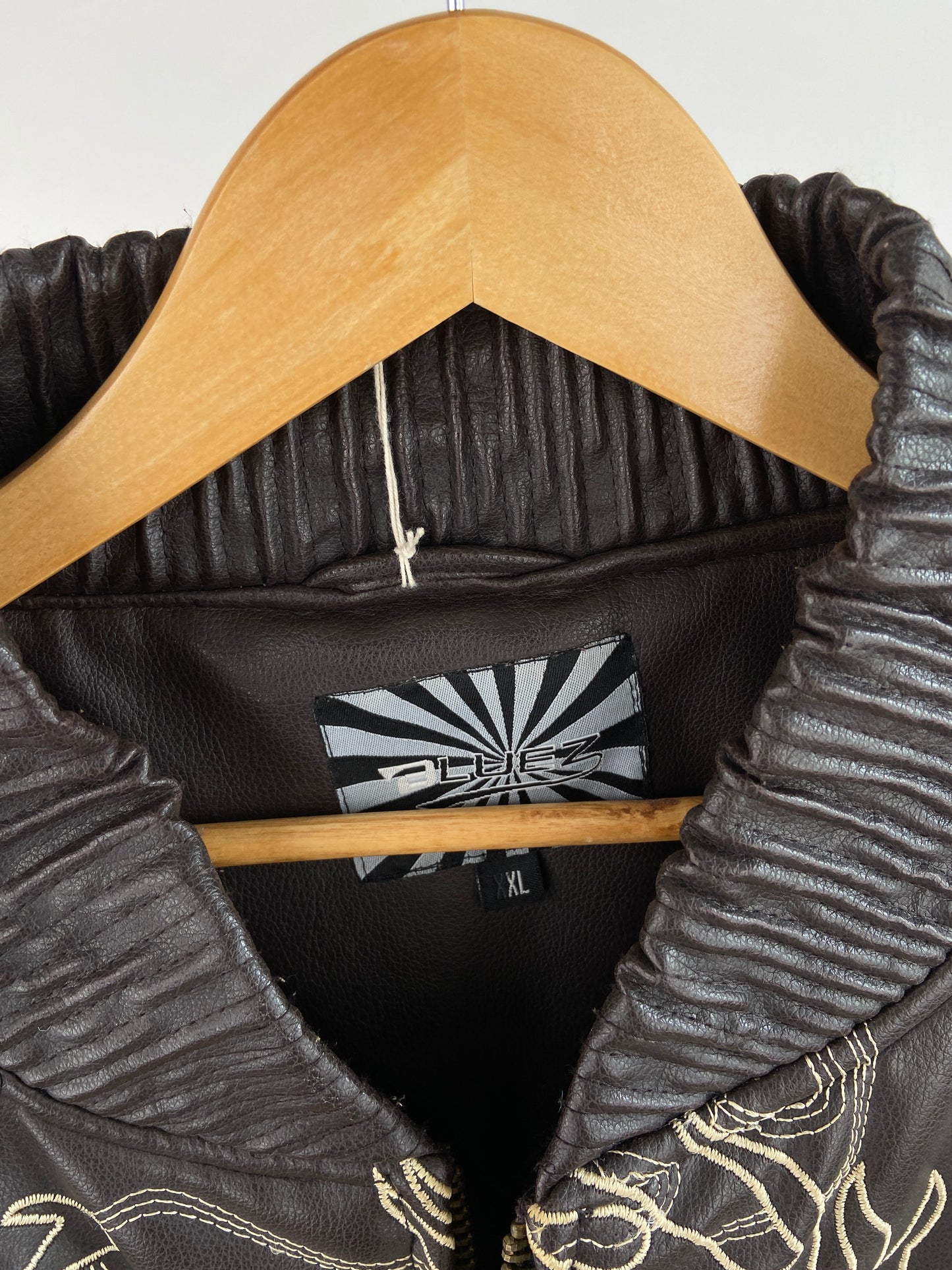 Vintage Bluez Dragon 90s Leather Jacket
