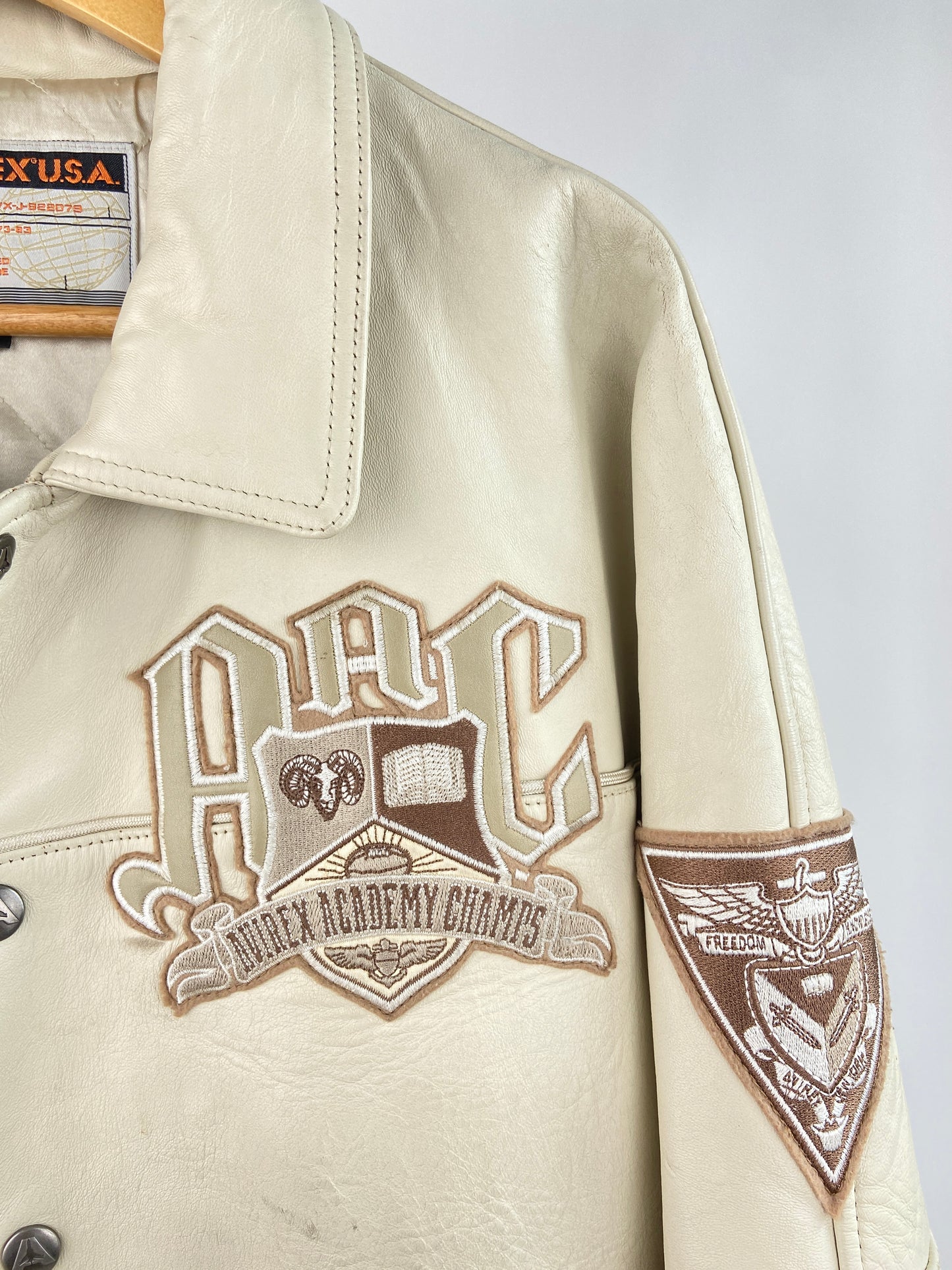 Vintage Avirex 90s Leather Bomber Jacket