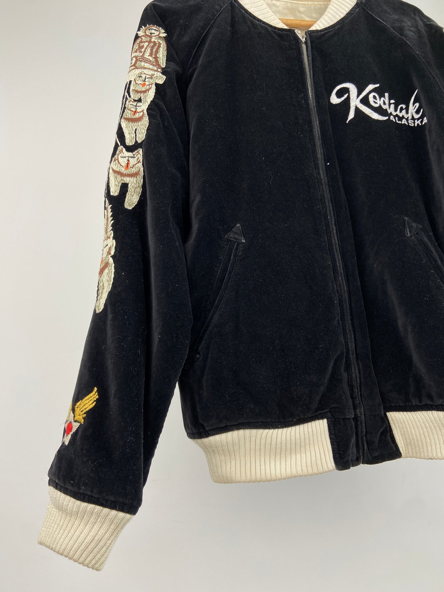 Vintage Avirex 90s Satin Bomber Jacket