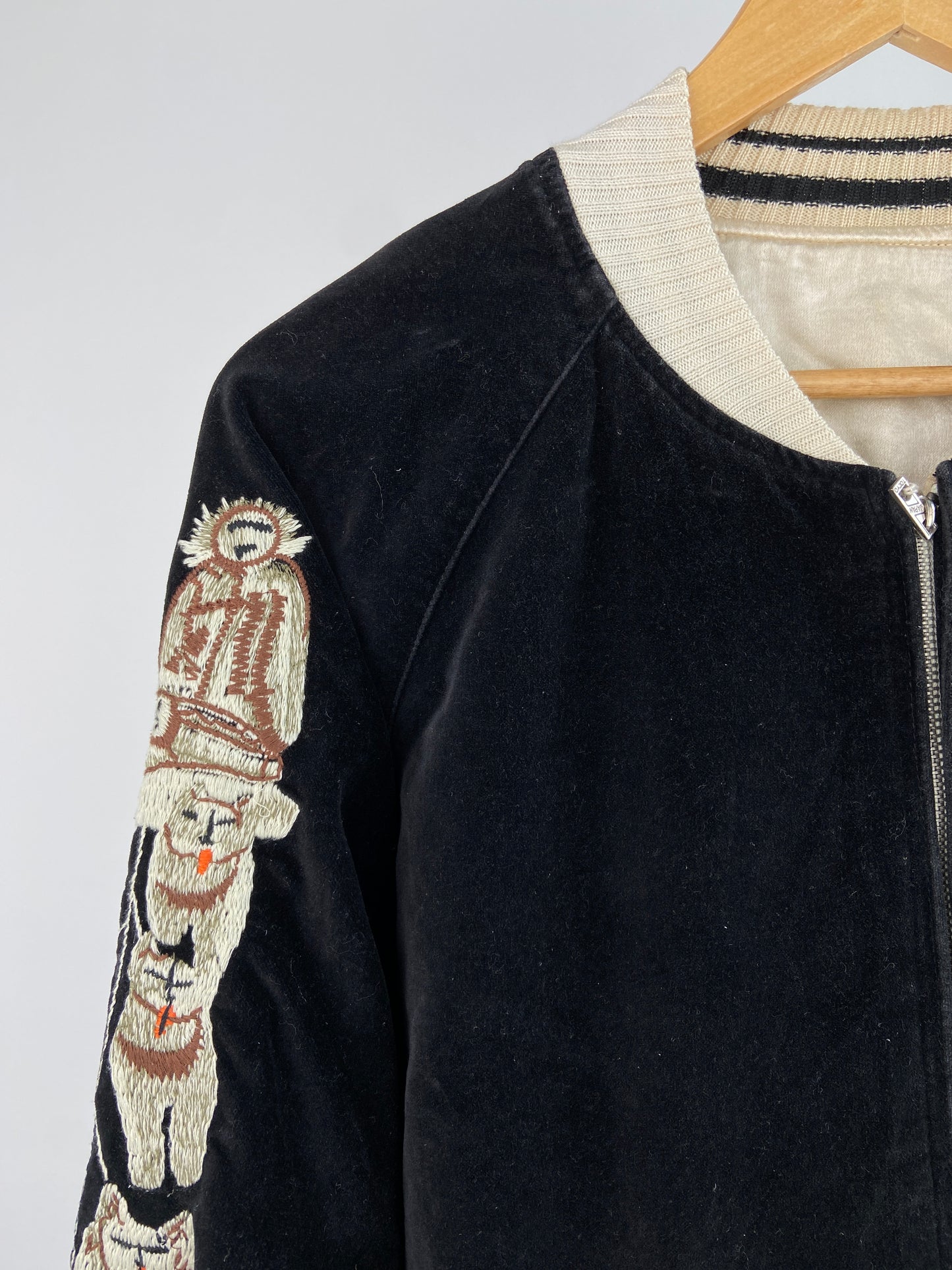 Vintage Avirex 90s Satin Bomber Jacket