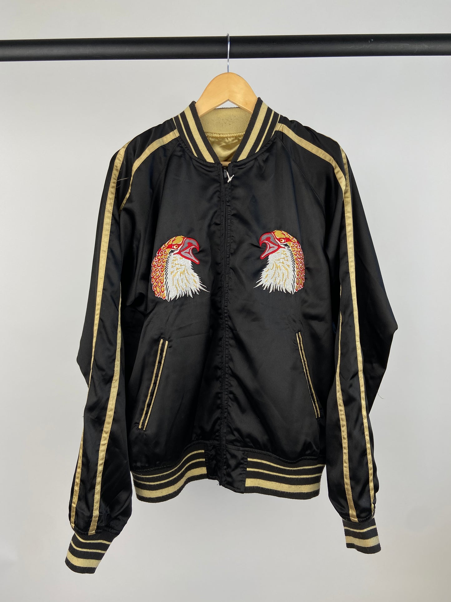 Vintage Avirex 90s Satin Bomber Jacket