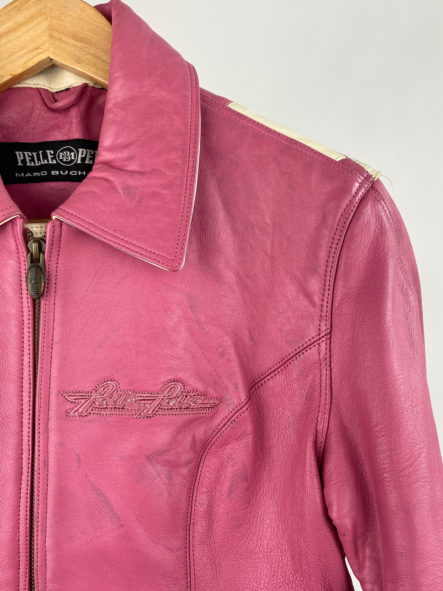 Vintage Pelle Pelle 90s Leather Bomber Jacket