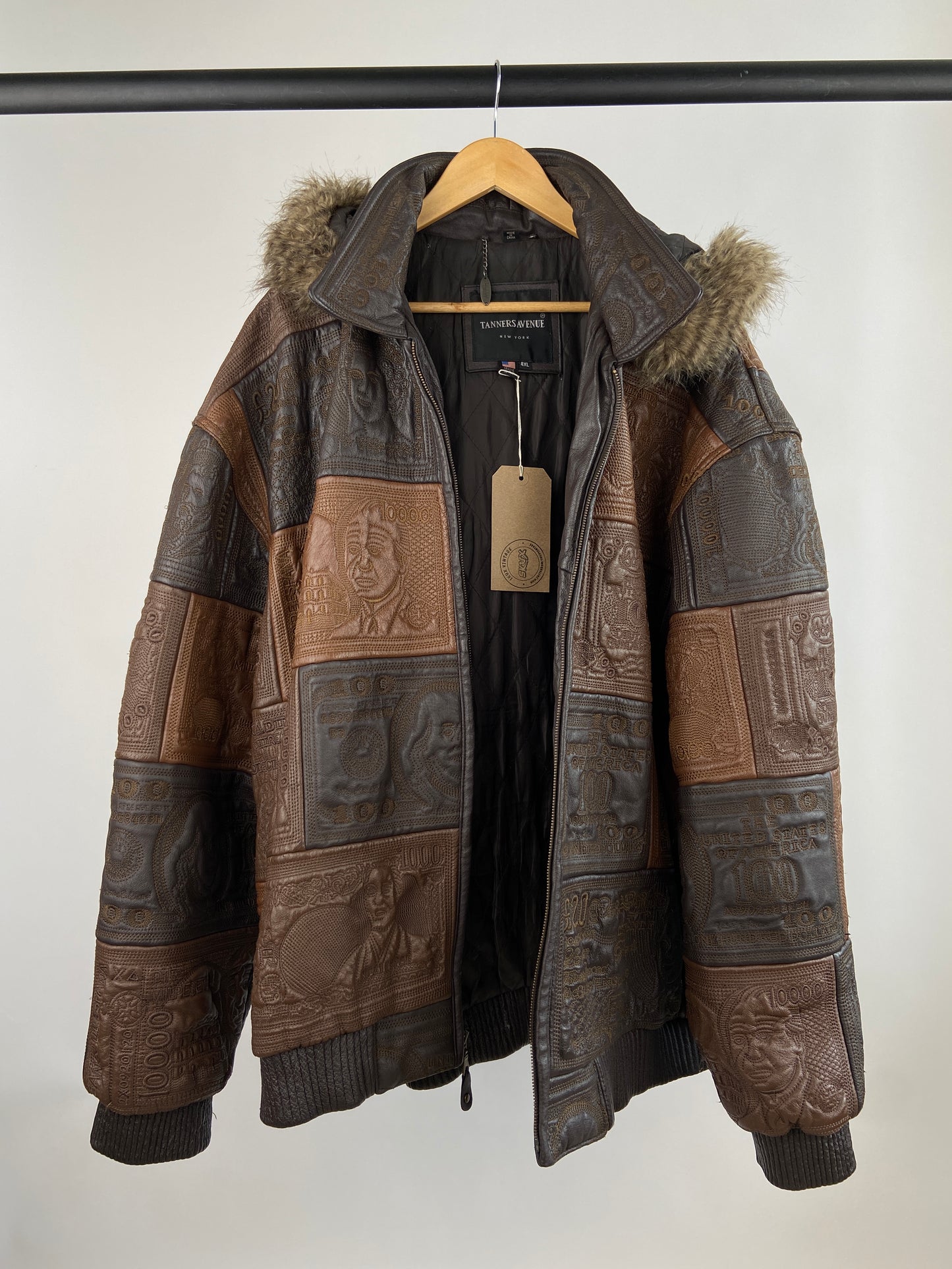 Vintage Tanners Avenue Currency 90s Leather Jacket