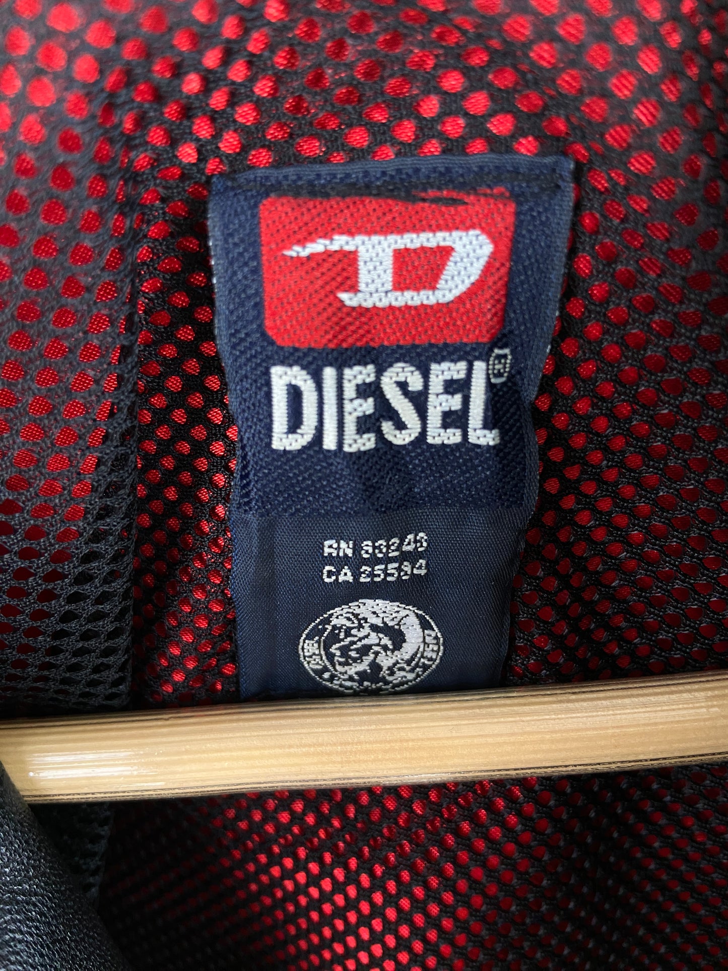 Vintage Diesel ‘D’ 90s Leather Jacket