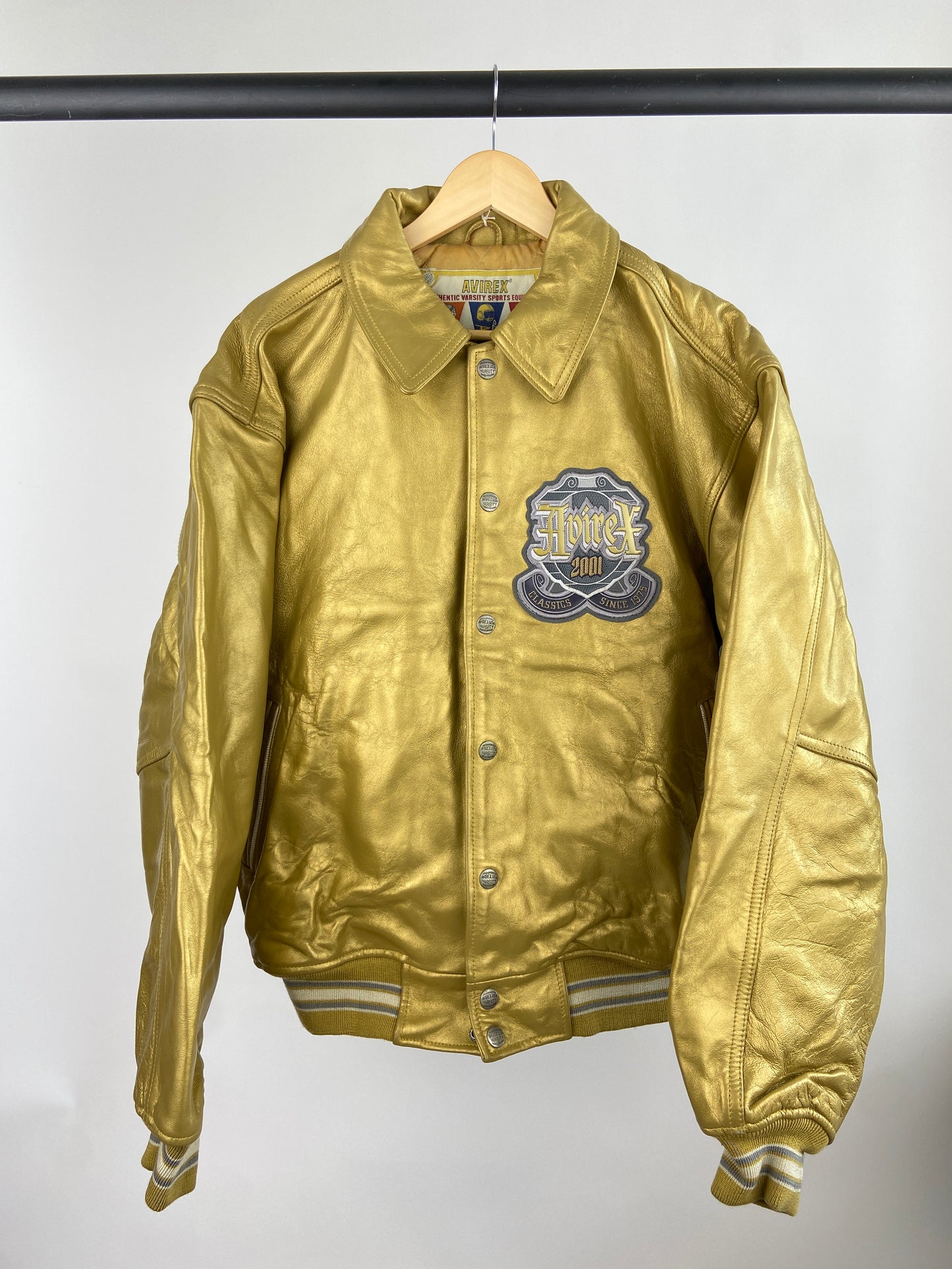 Vintage Avirex 90s Leather Bomber Jacket