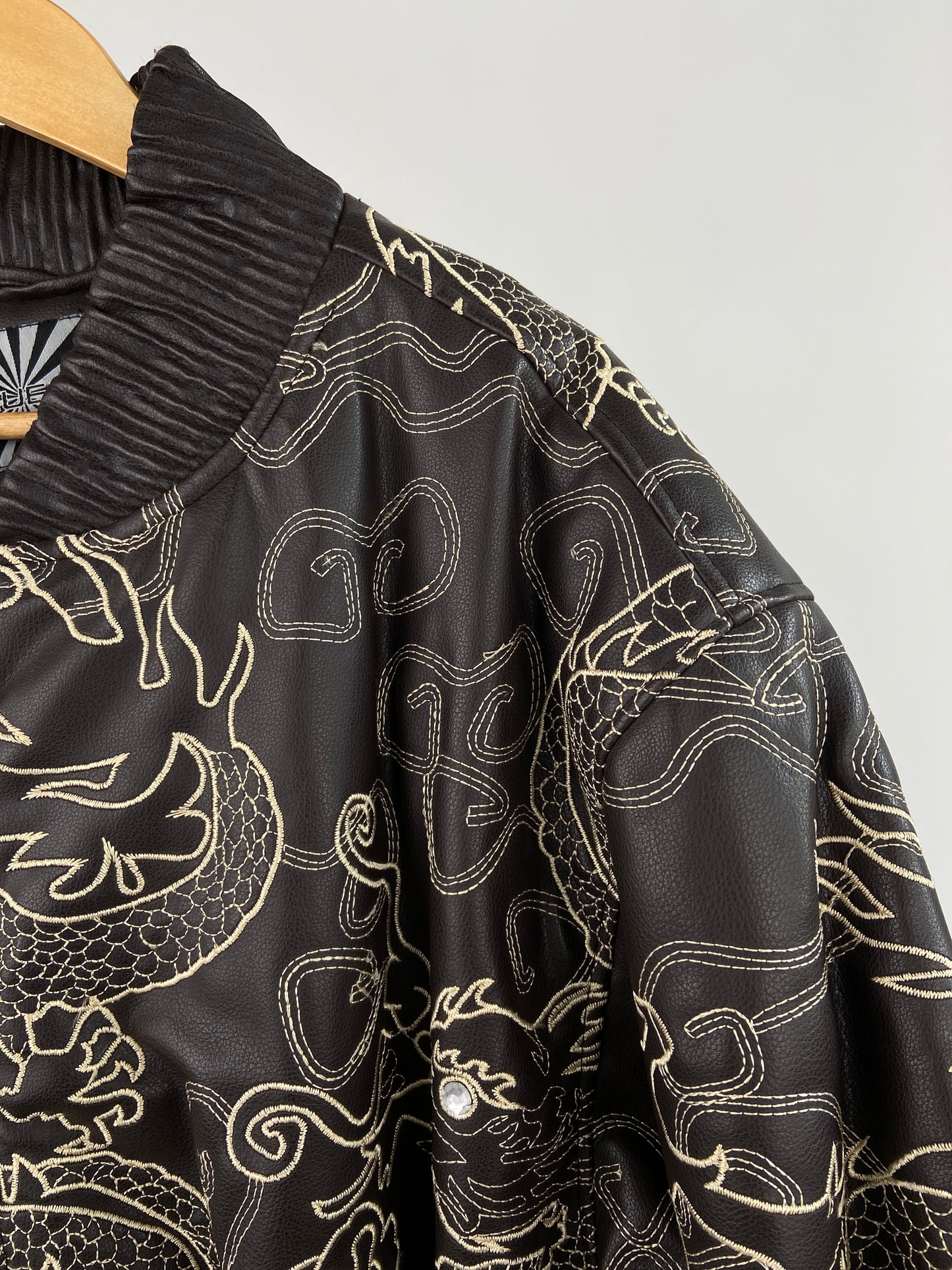 Vintage Bluez Dragon 90s Leather Jacket