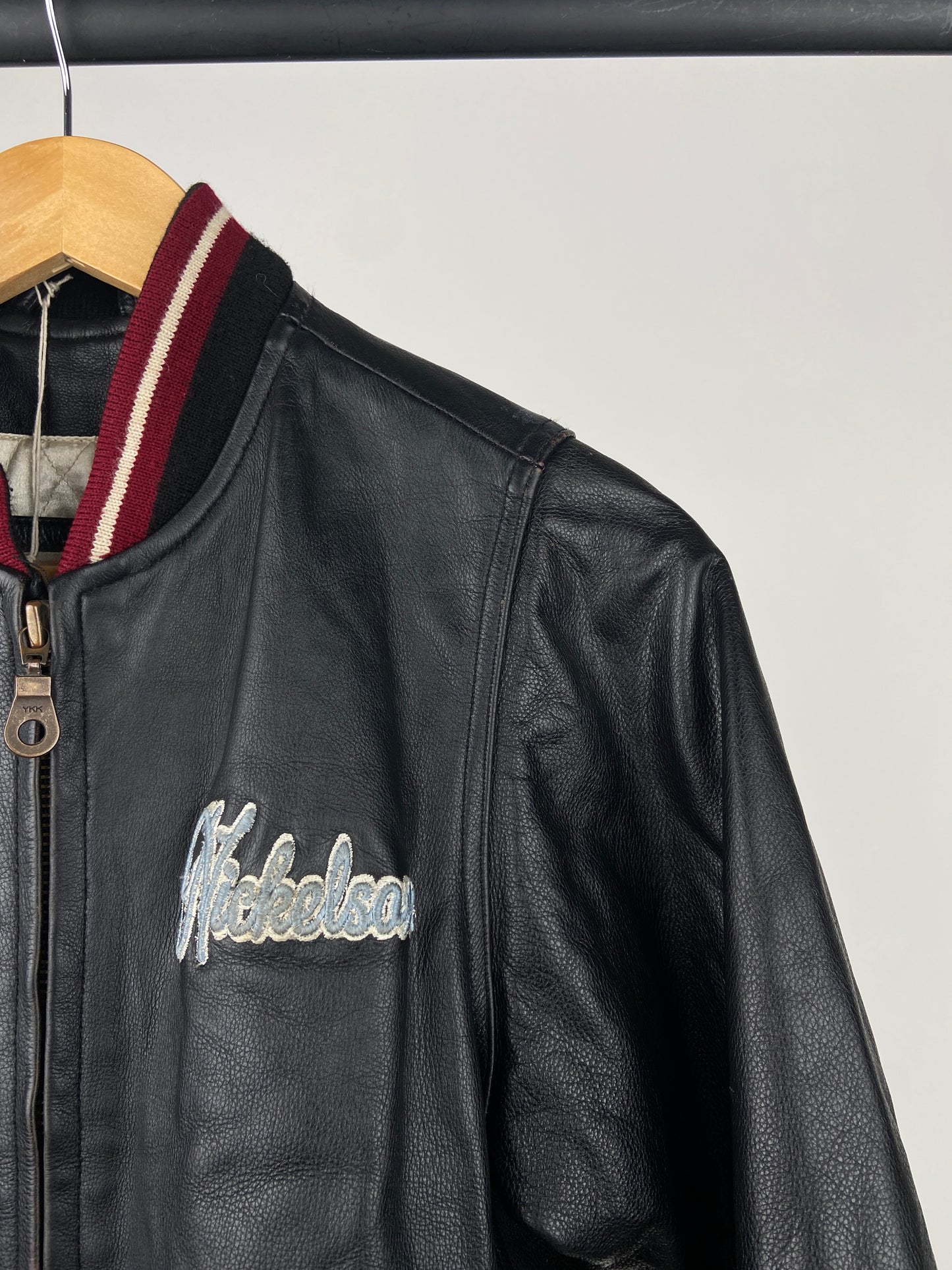 Nickelson 90s Leather Bomber Jacket