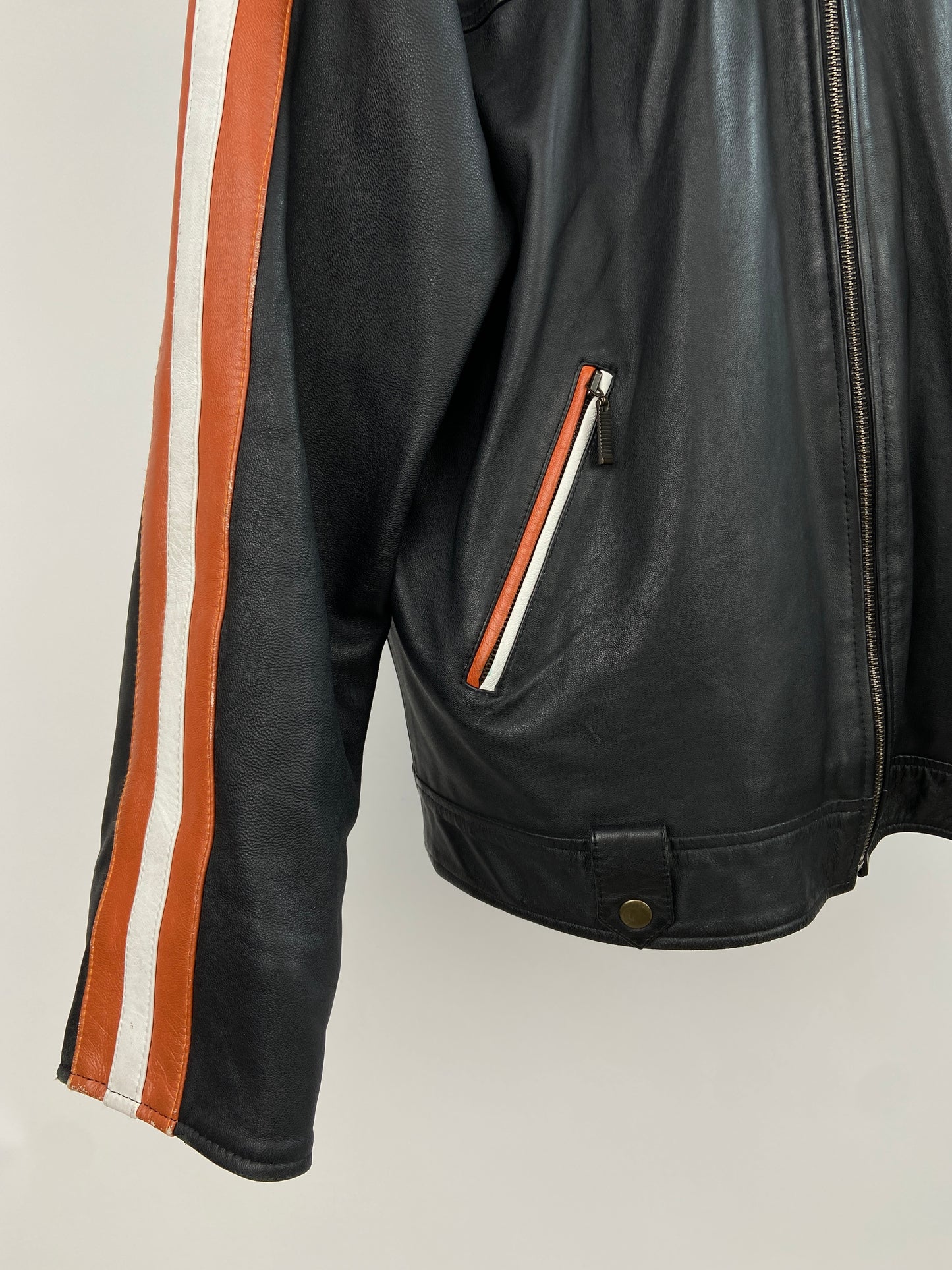 Vintage Diesel ‘D’ 90s Leather Jacket