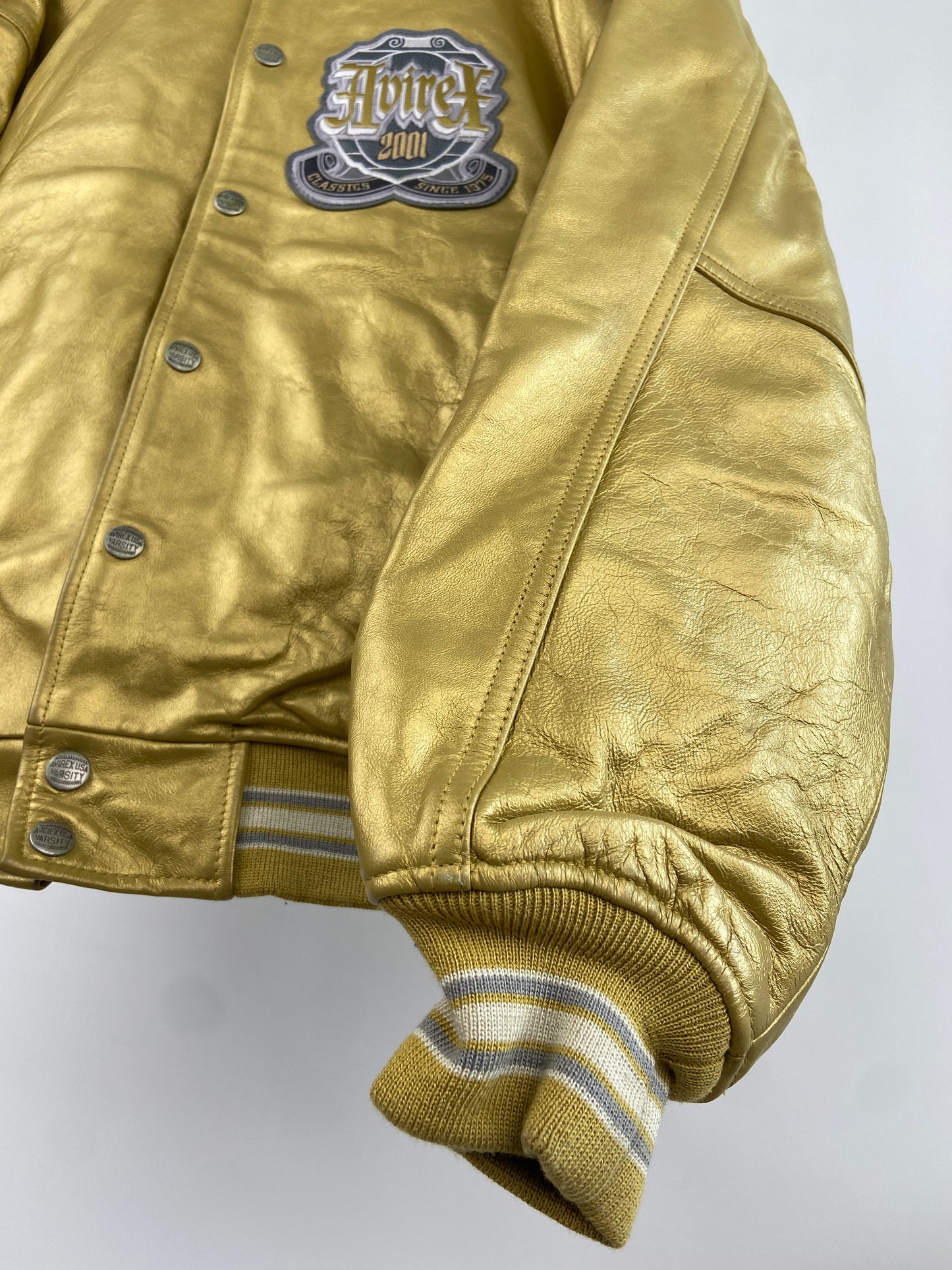 Vintage Avirex 90s Leather Bomber Jacket