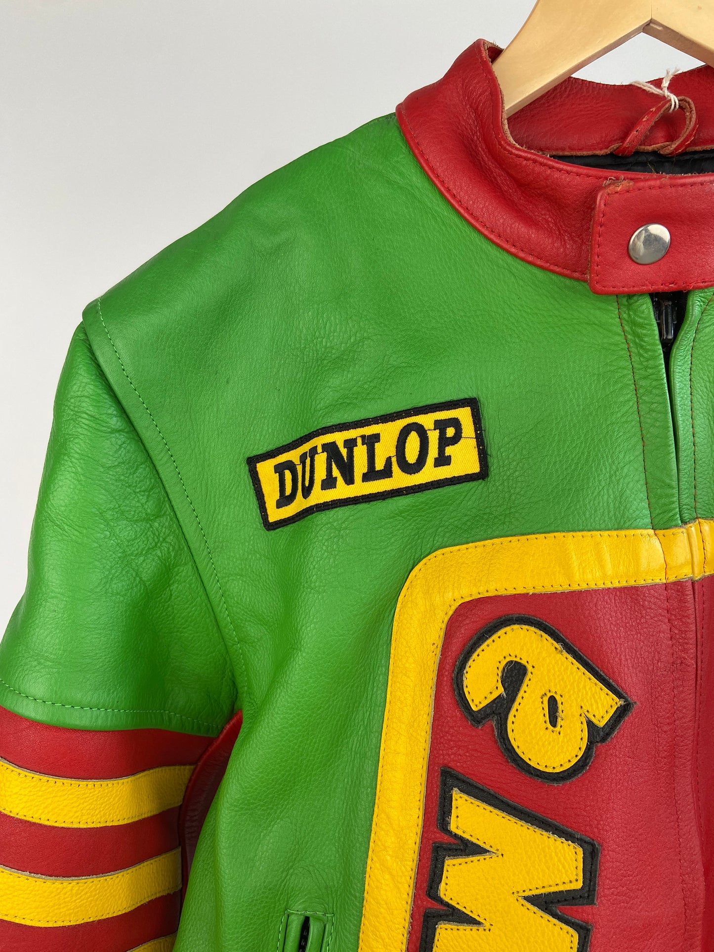Vintage Kawasaki 90s Leather Motorbike Jacket
