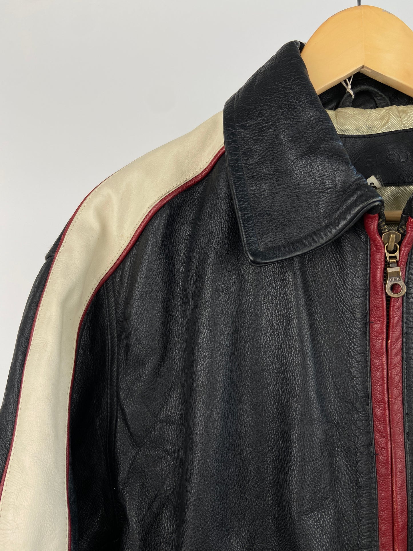 Vintage Nickelson 54 Tiger 90s Leather Bomber Jacket