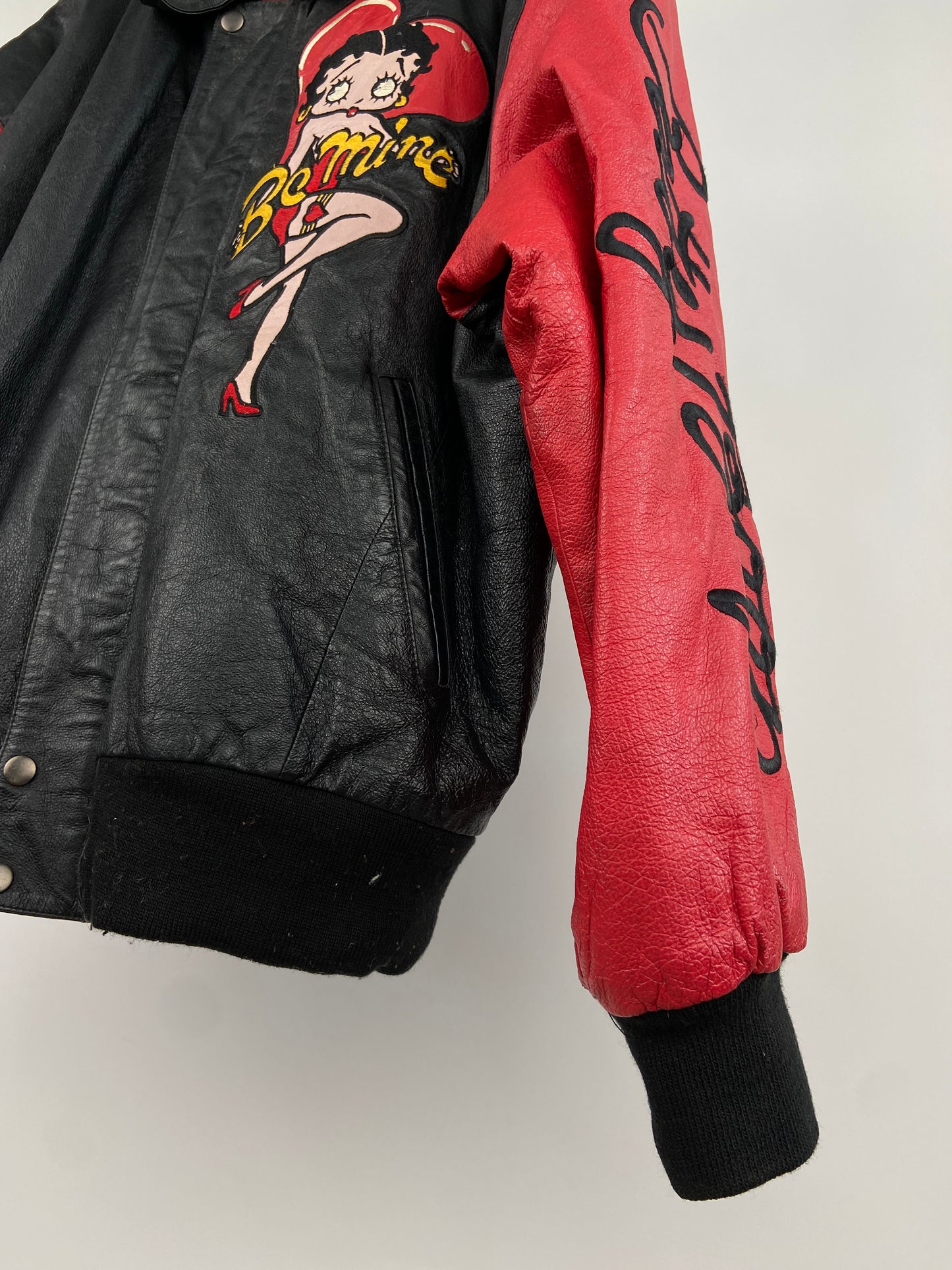 Vintage Betty Boop 90s Leather Jacket