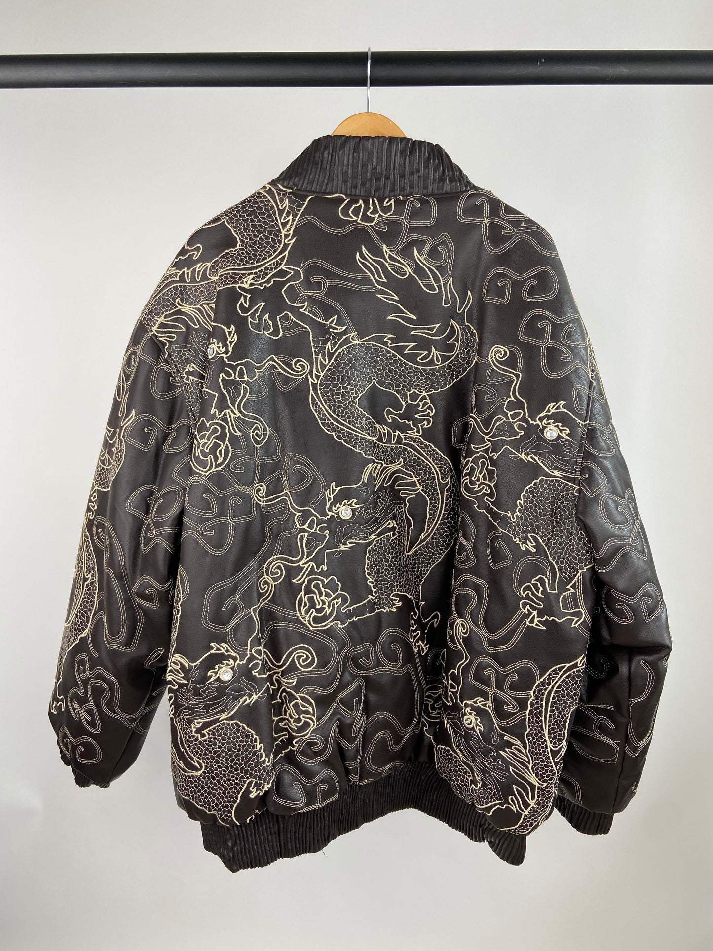 Vintage Bluez Dragon 90s Leather Jacket