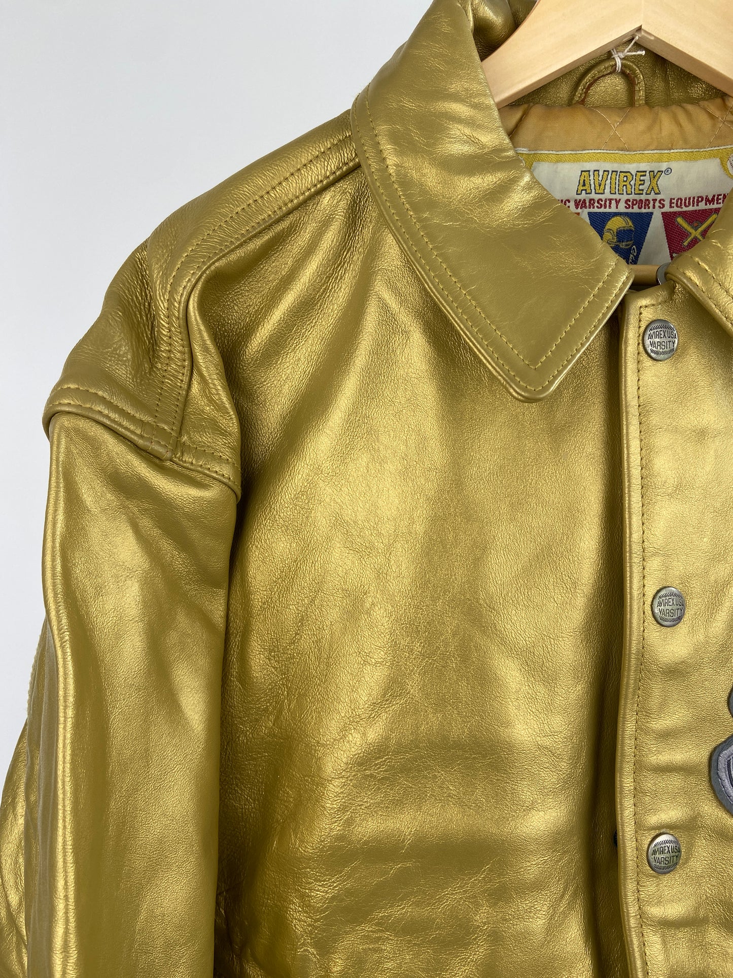 Vintage Avirex 90s Leather Bomber Jacket