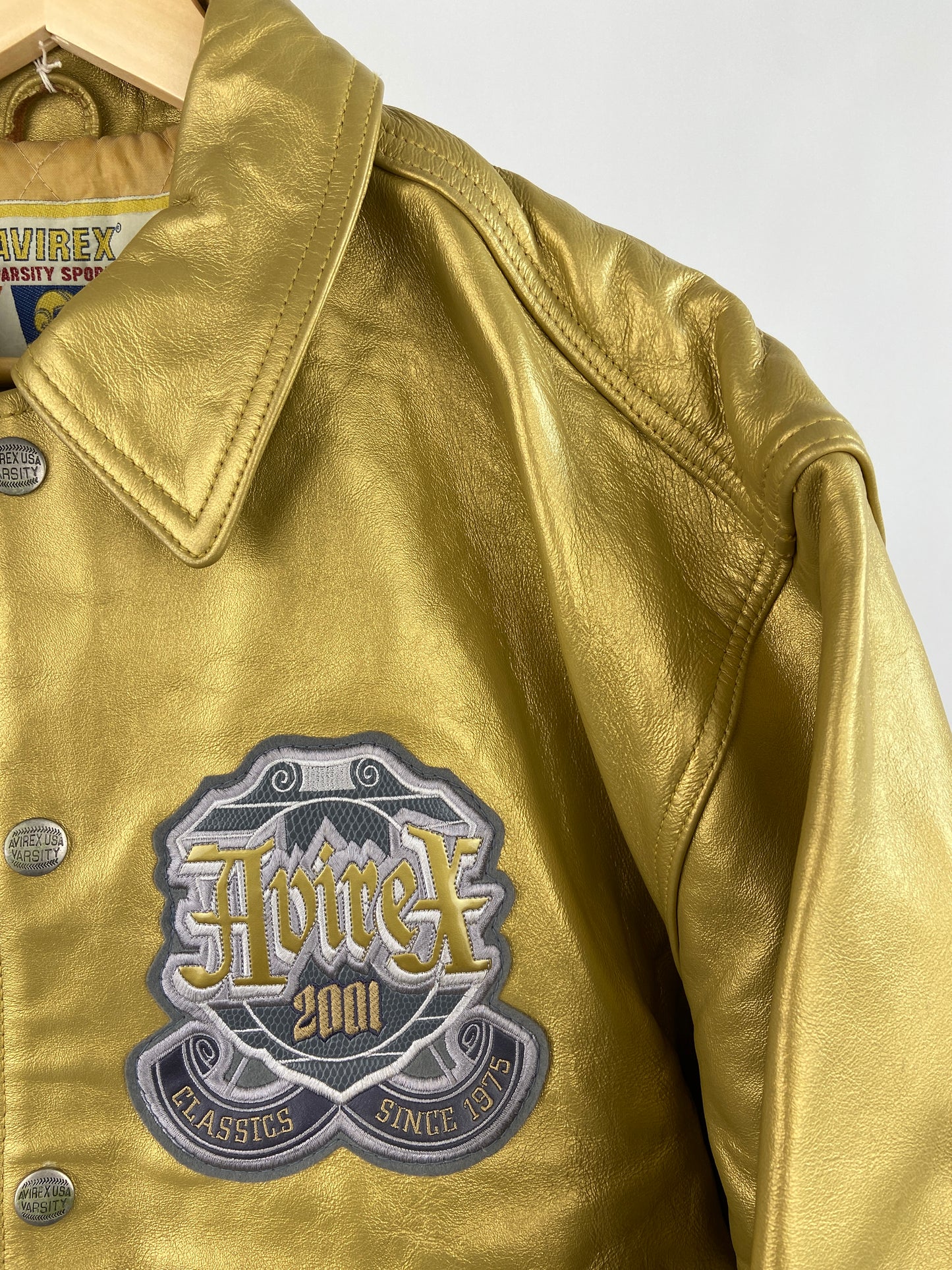 Vintage Avirex 90s Leather Bomber Jacket
