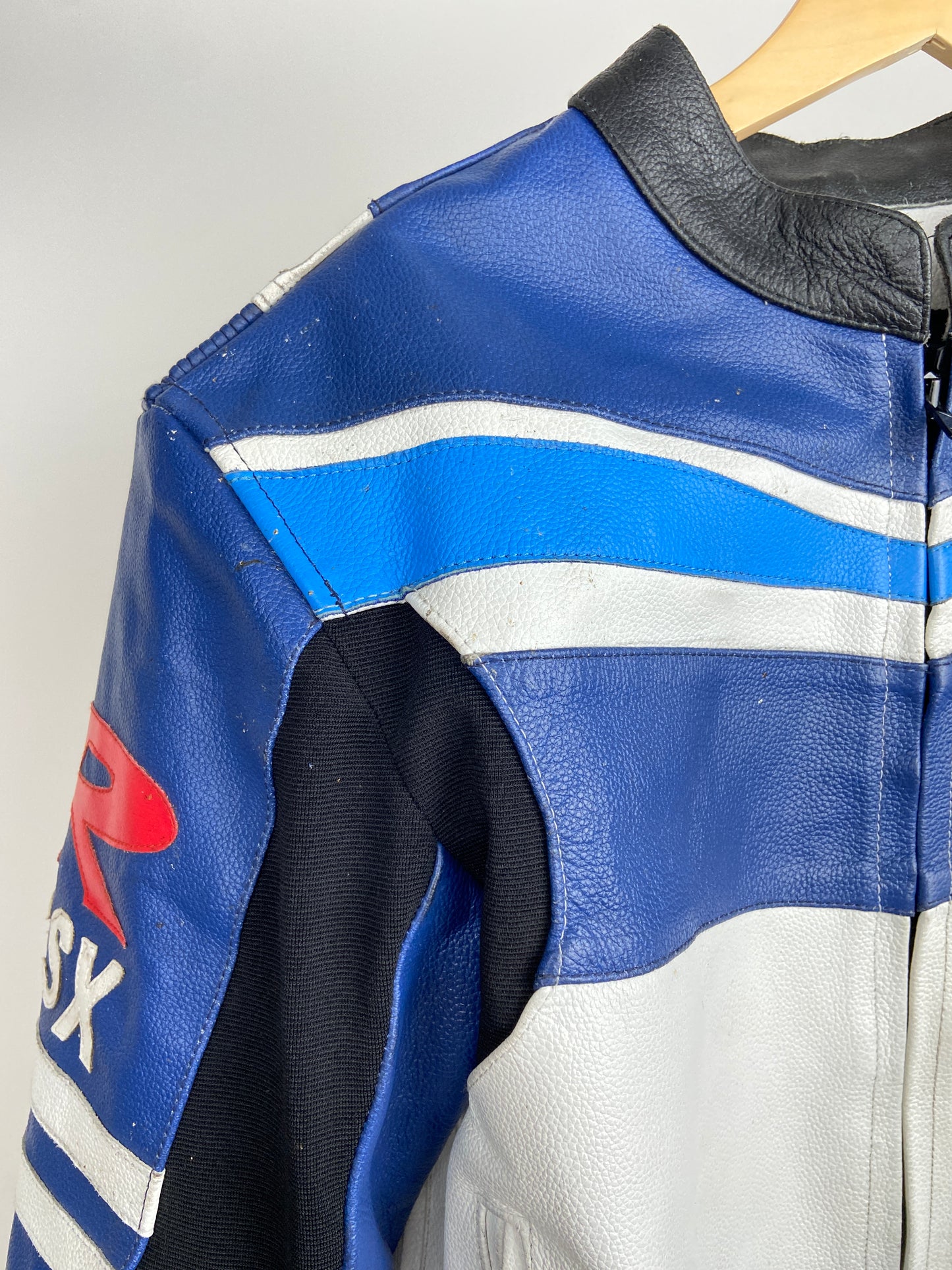Suzuki R GSX 90s Leather Motorbike Jacket