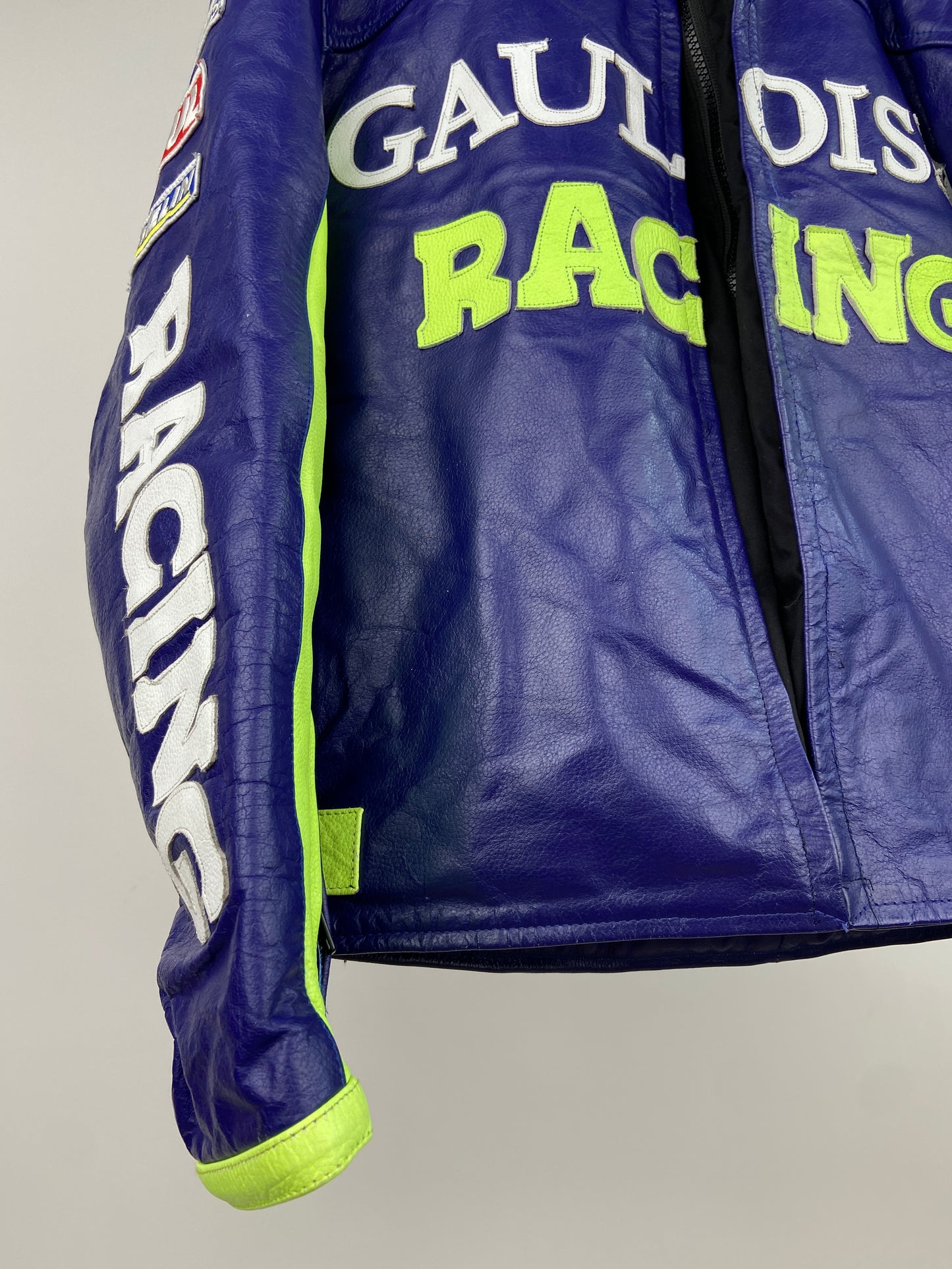 Gauloises 90s Leather Motorbike Jacket