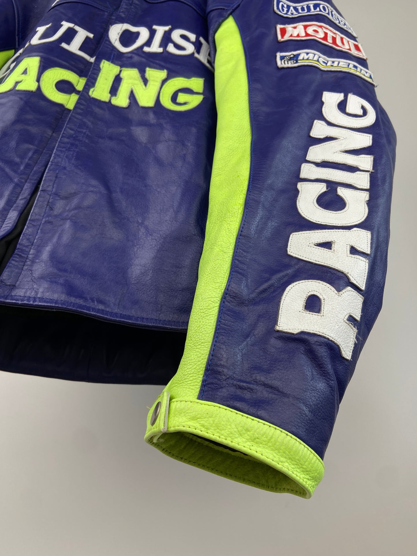 Gauloises 90s Leather Motorbike Jacket