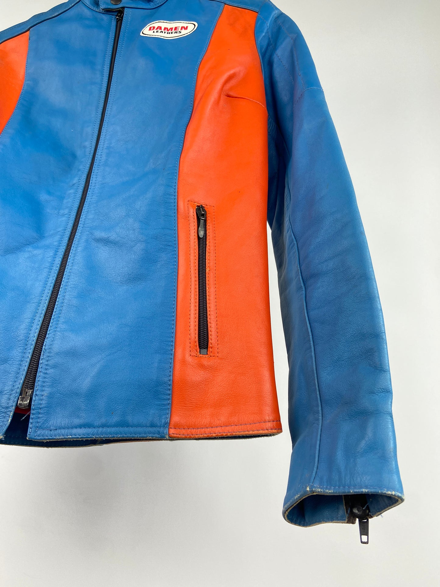 Damen 90s Leather Motorbike Jacket