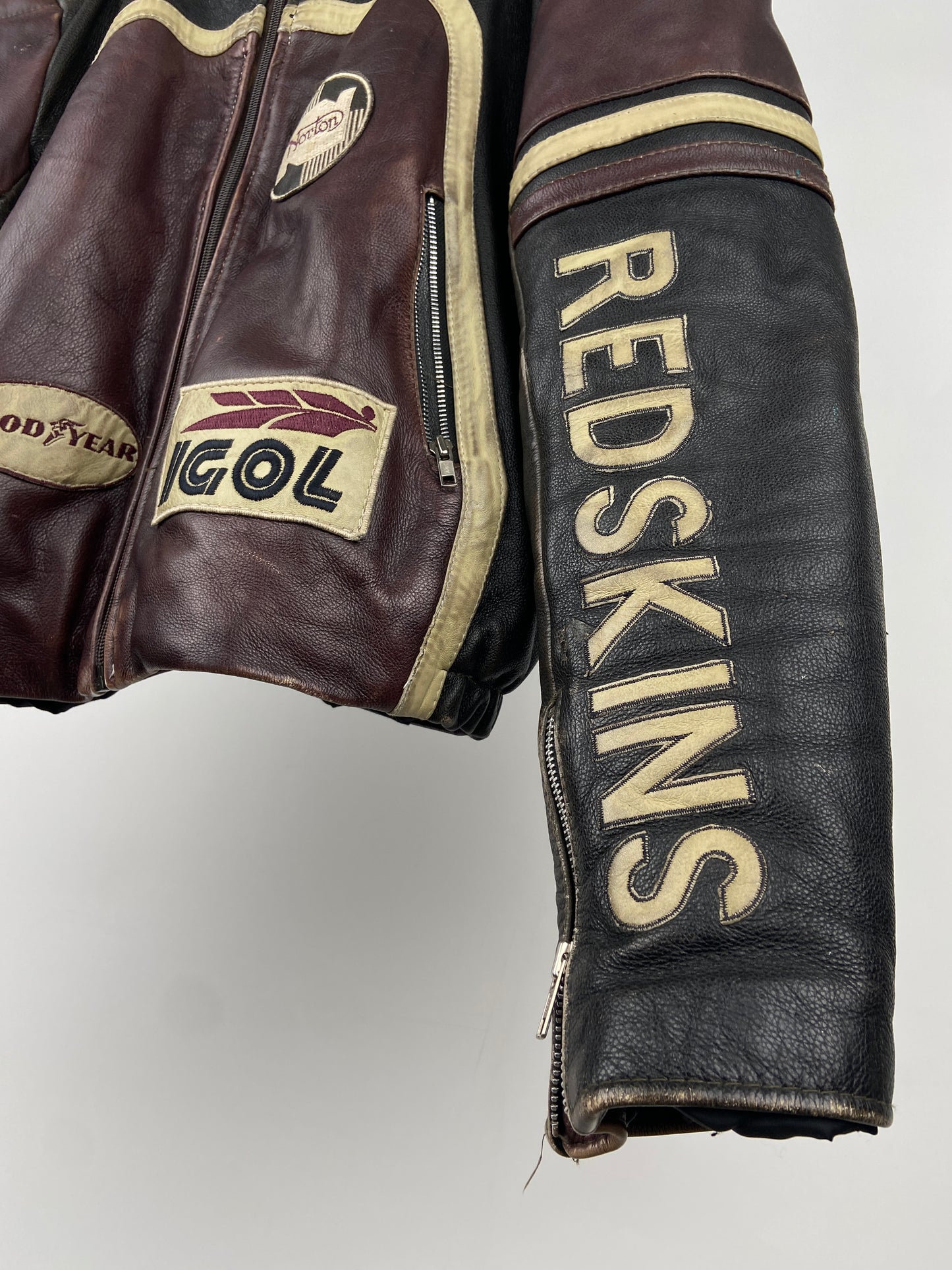 Redskins 90s Leather Baseball Jacket