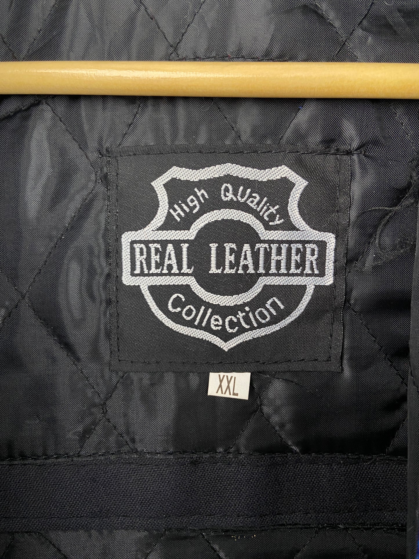 Gauloises 90s Leather Motorbike Jacket