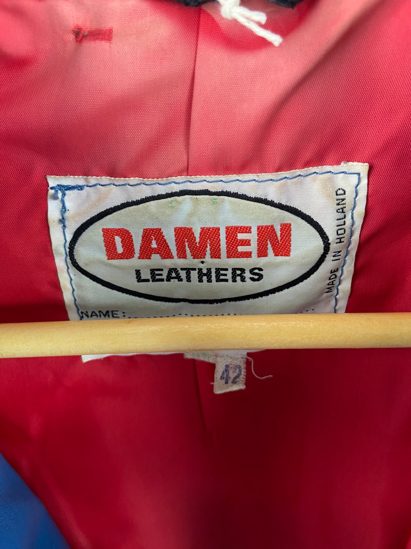 Damen 90s Leather Motorbike Jacket