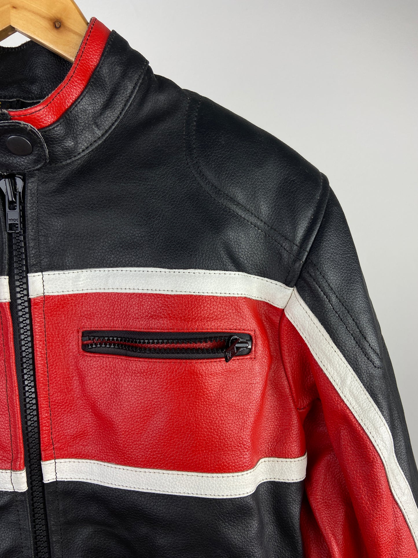 Unbranded 90s Leather Motorbike Jacket