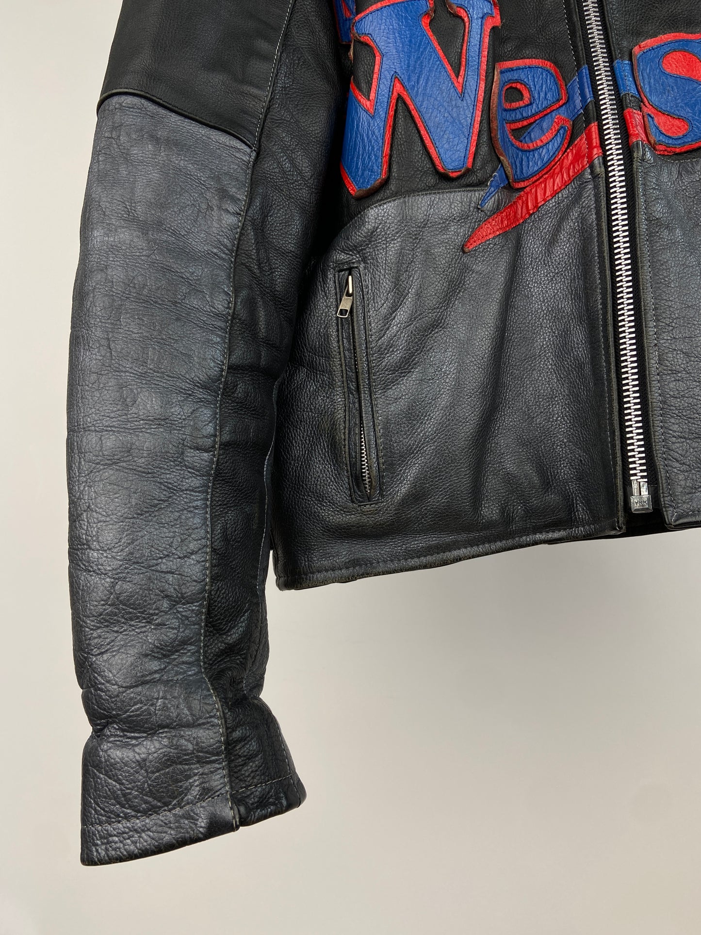 West American Blend 90s Leather Motorbike Jacket