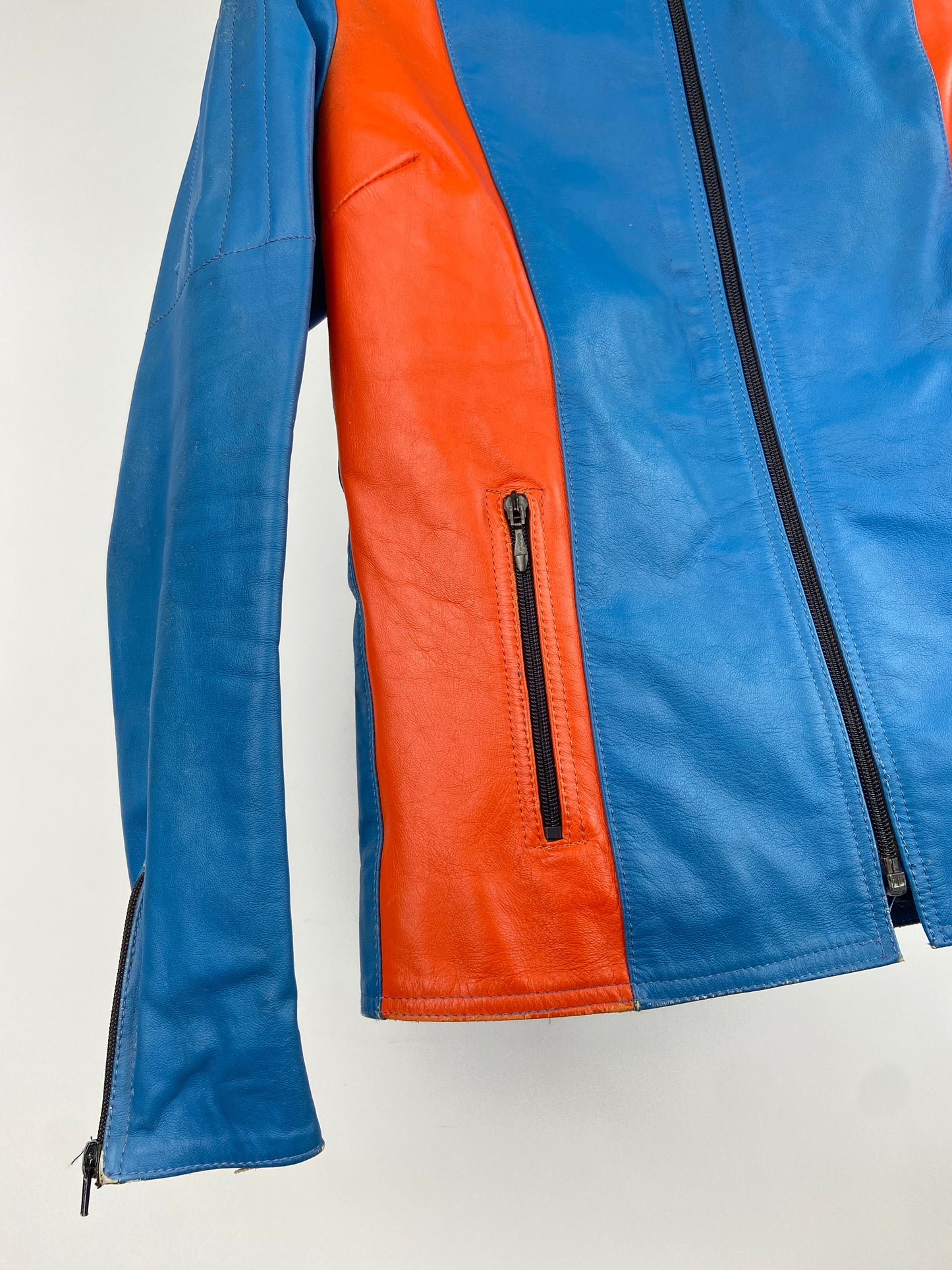 Damen 90s Leather Motorbike Jacket