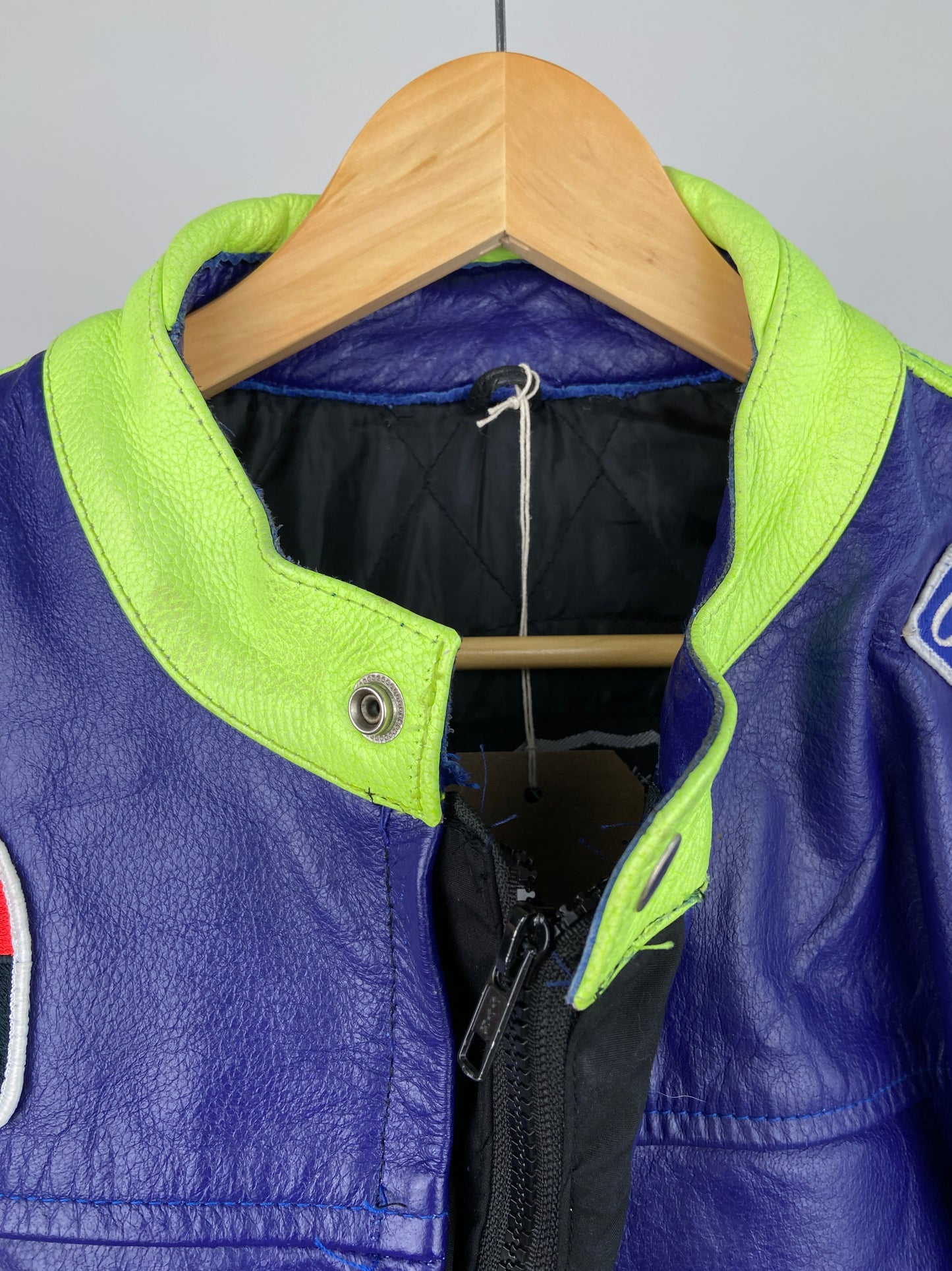 Gauloises 90s Leather Motorbike Jacket