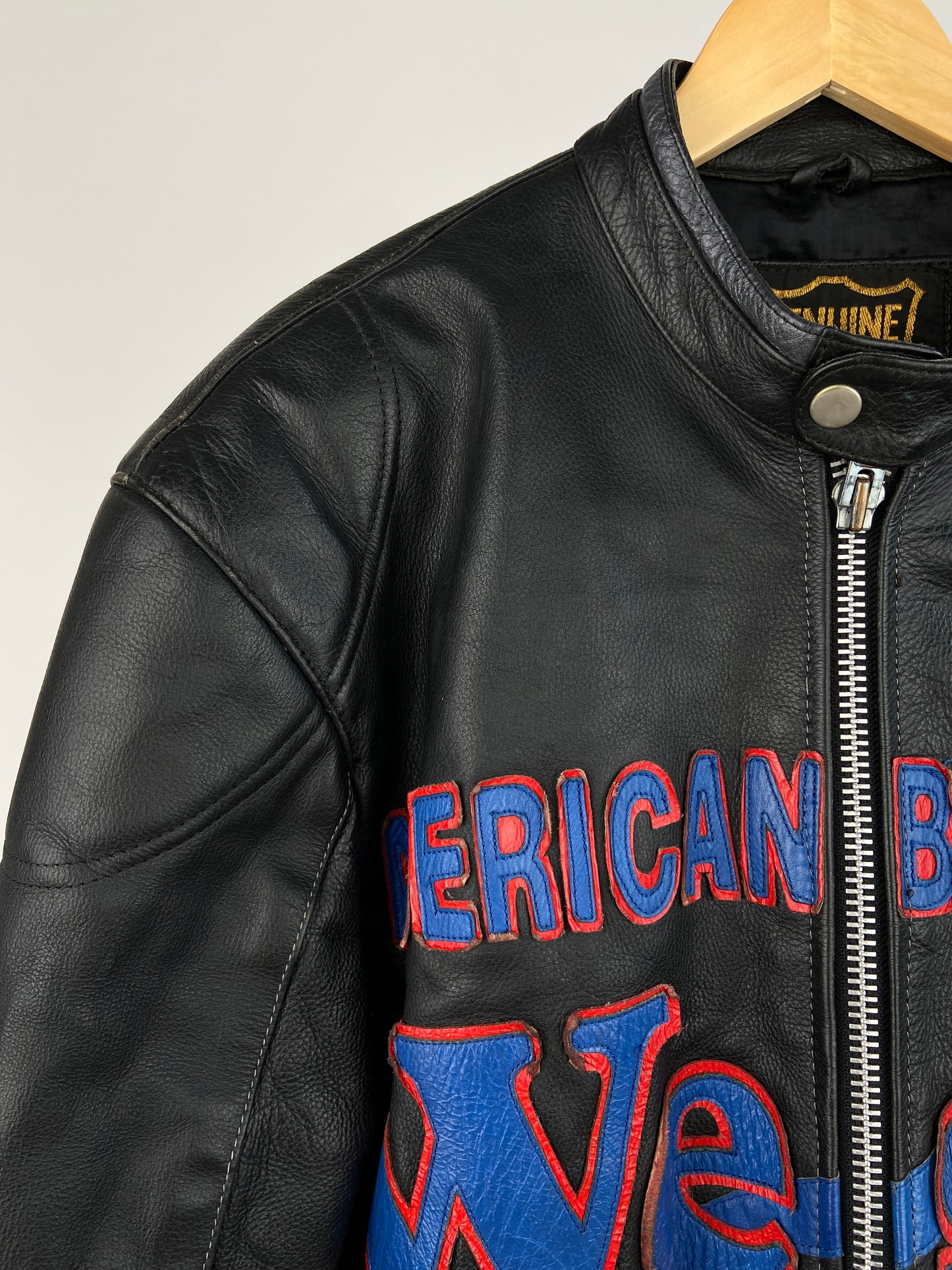 West American Blend 90s Leather Motorbike Jacket