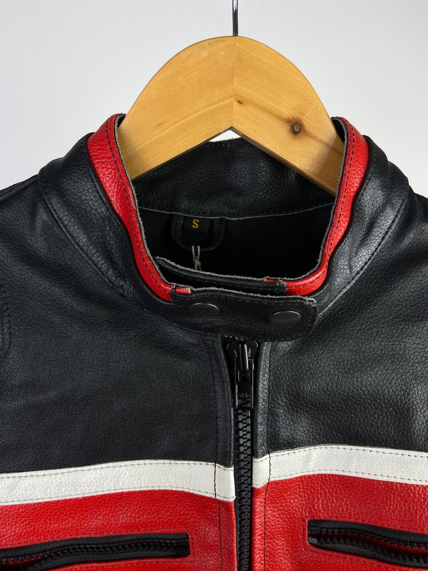 Unbranded 90s Leather Motorbike Jacket