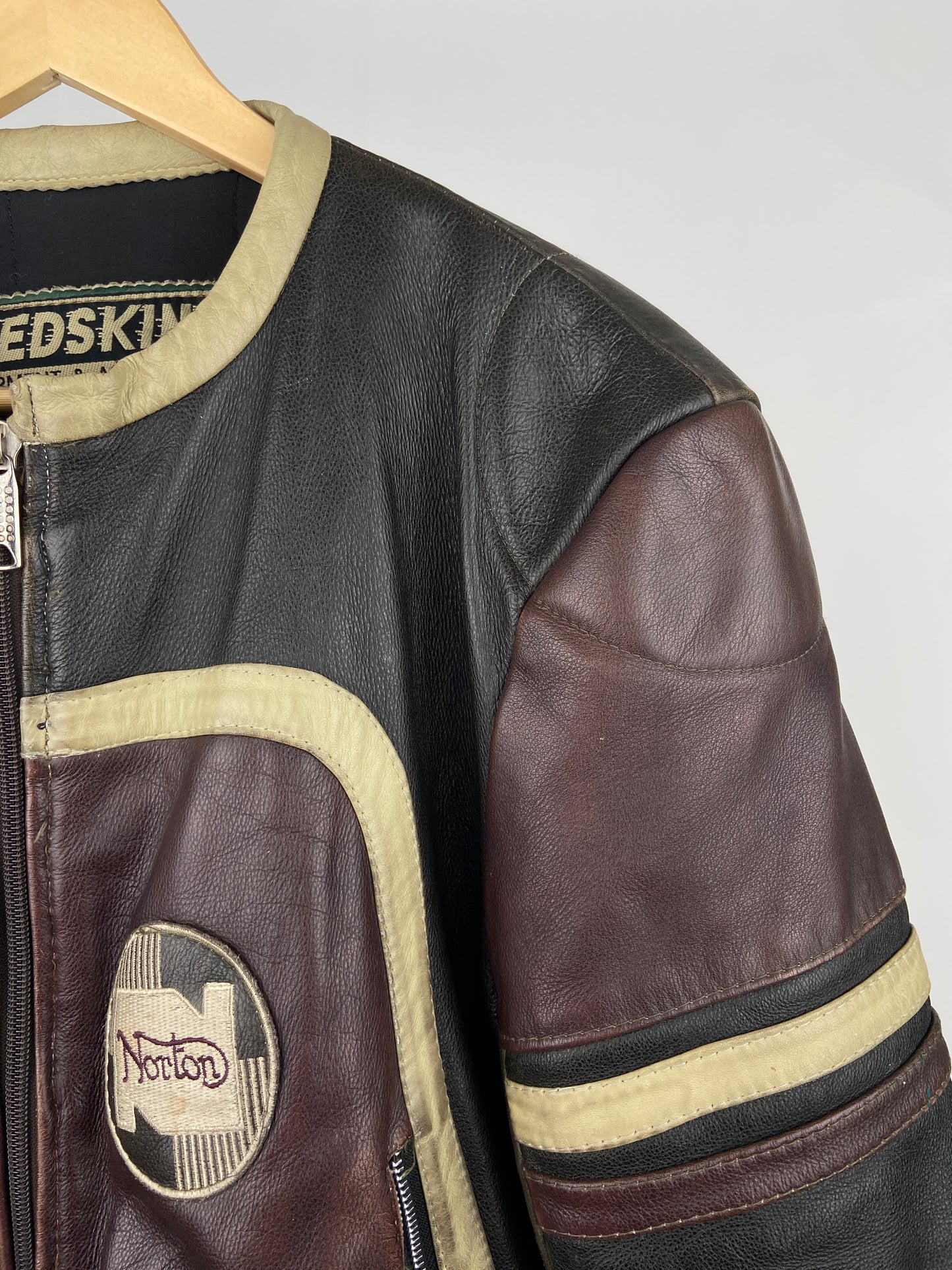 Redskins 90s Leather Baseball Jacket