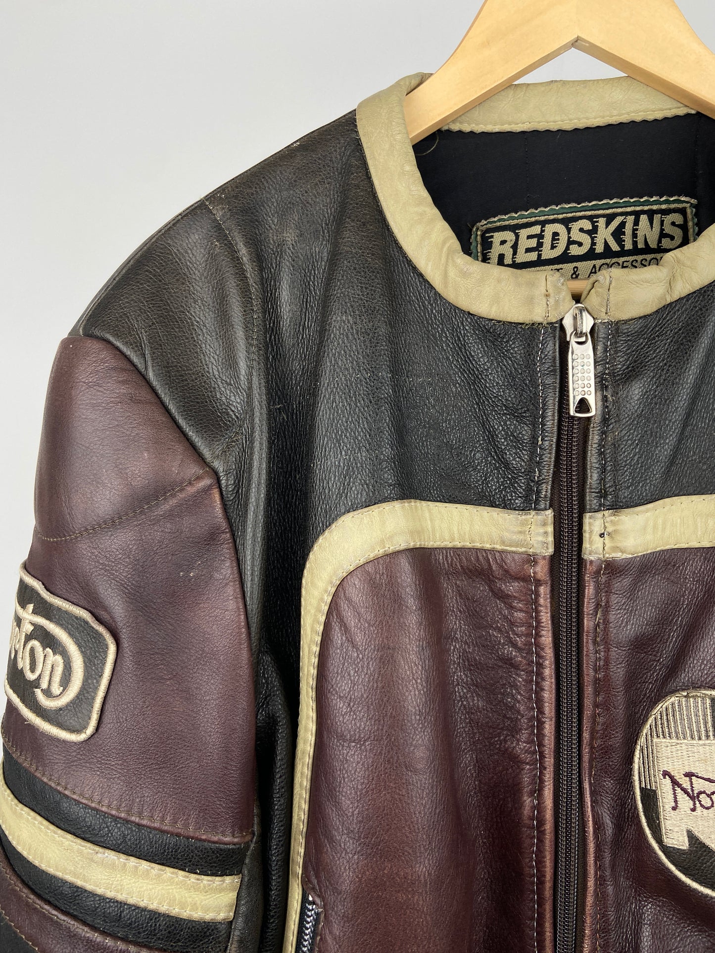 Redskins 90s Leather Baseball Jacket