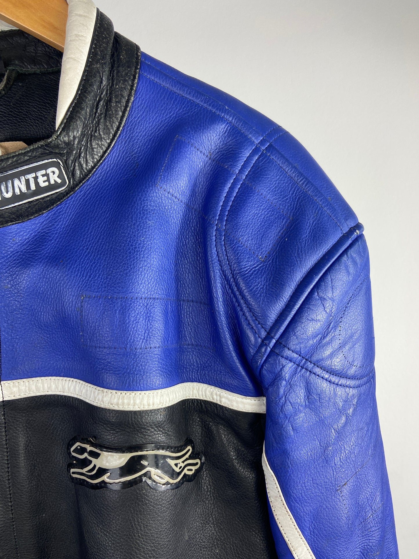 Hunter 90s Leather Motorbike Jacket