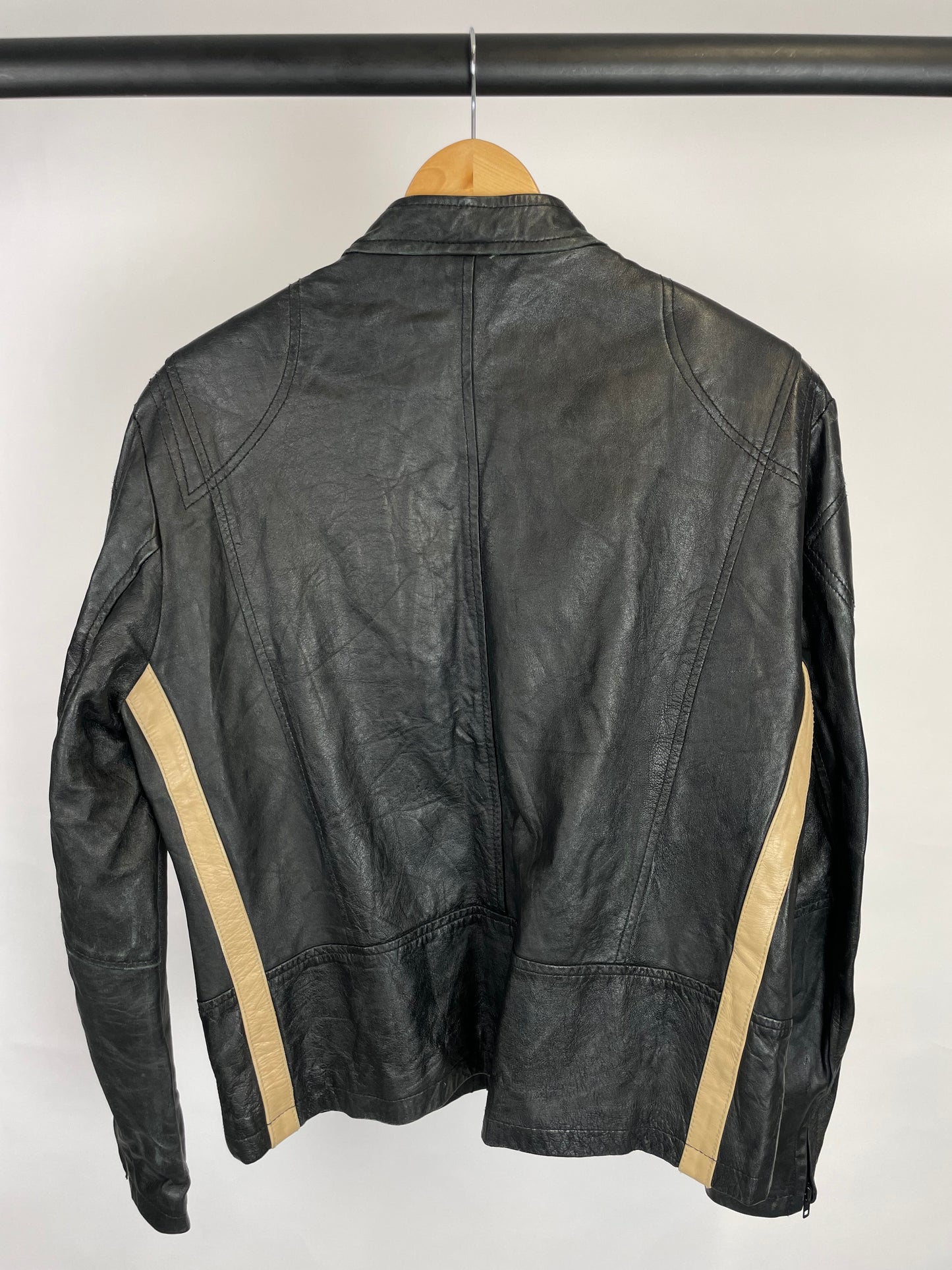 Vintage 90s LeatherBox Motorbike Jacket