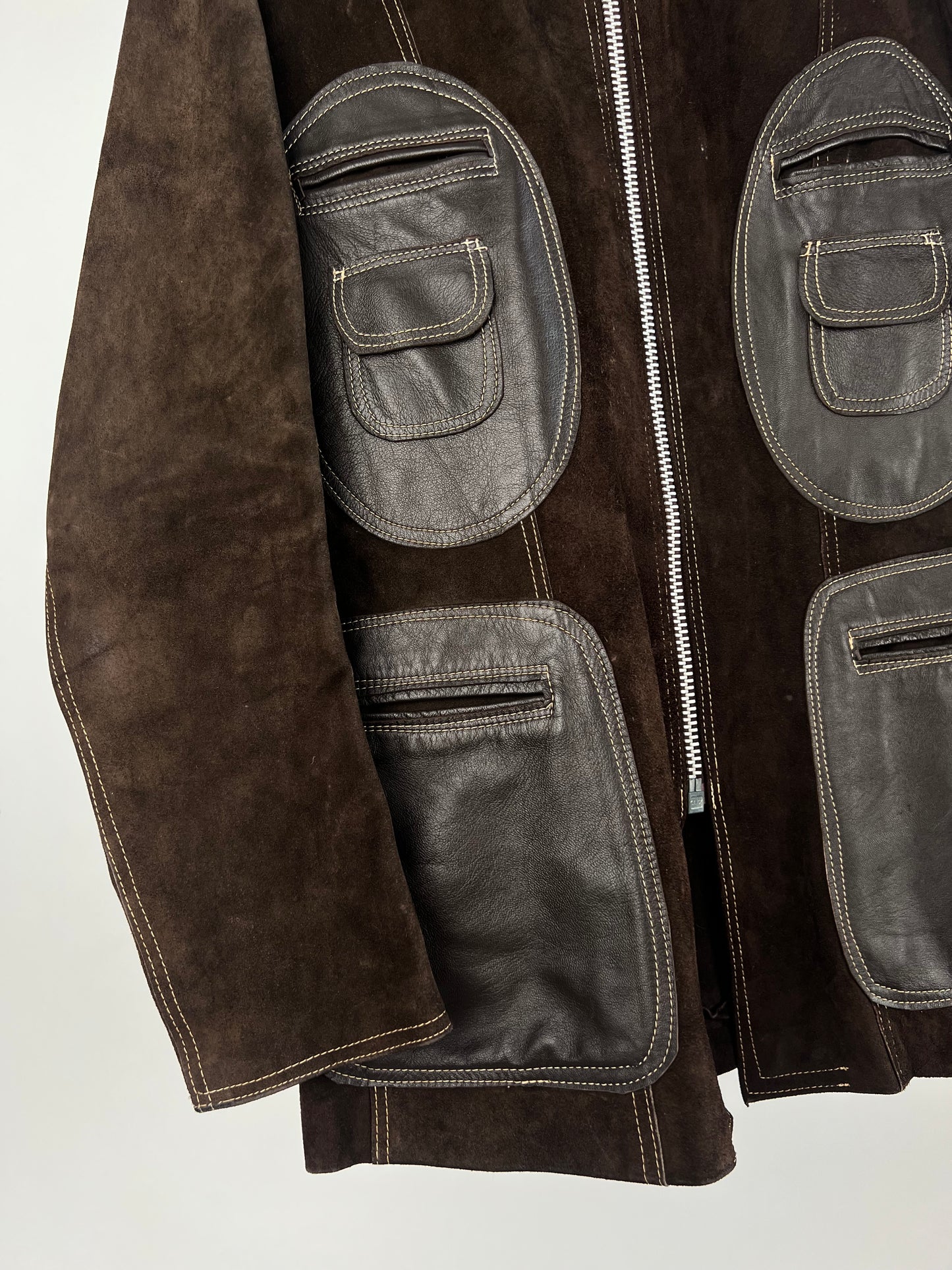 Vintage 70s Suede Two Tone Jacket