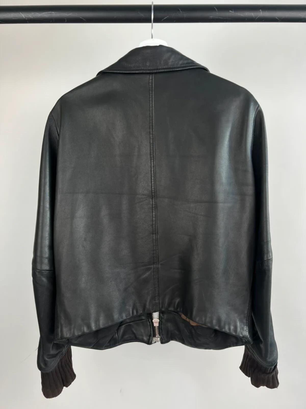 Vintage Diesel Leather Bomber Jacket