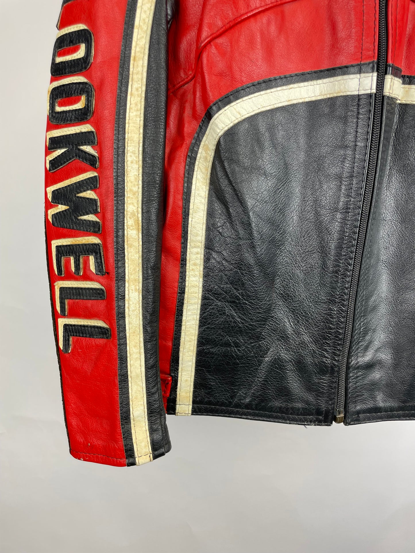 Vintage 90s Lookwell Leathers Motorbike Jacket