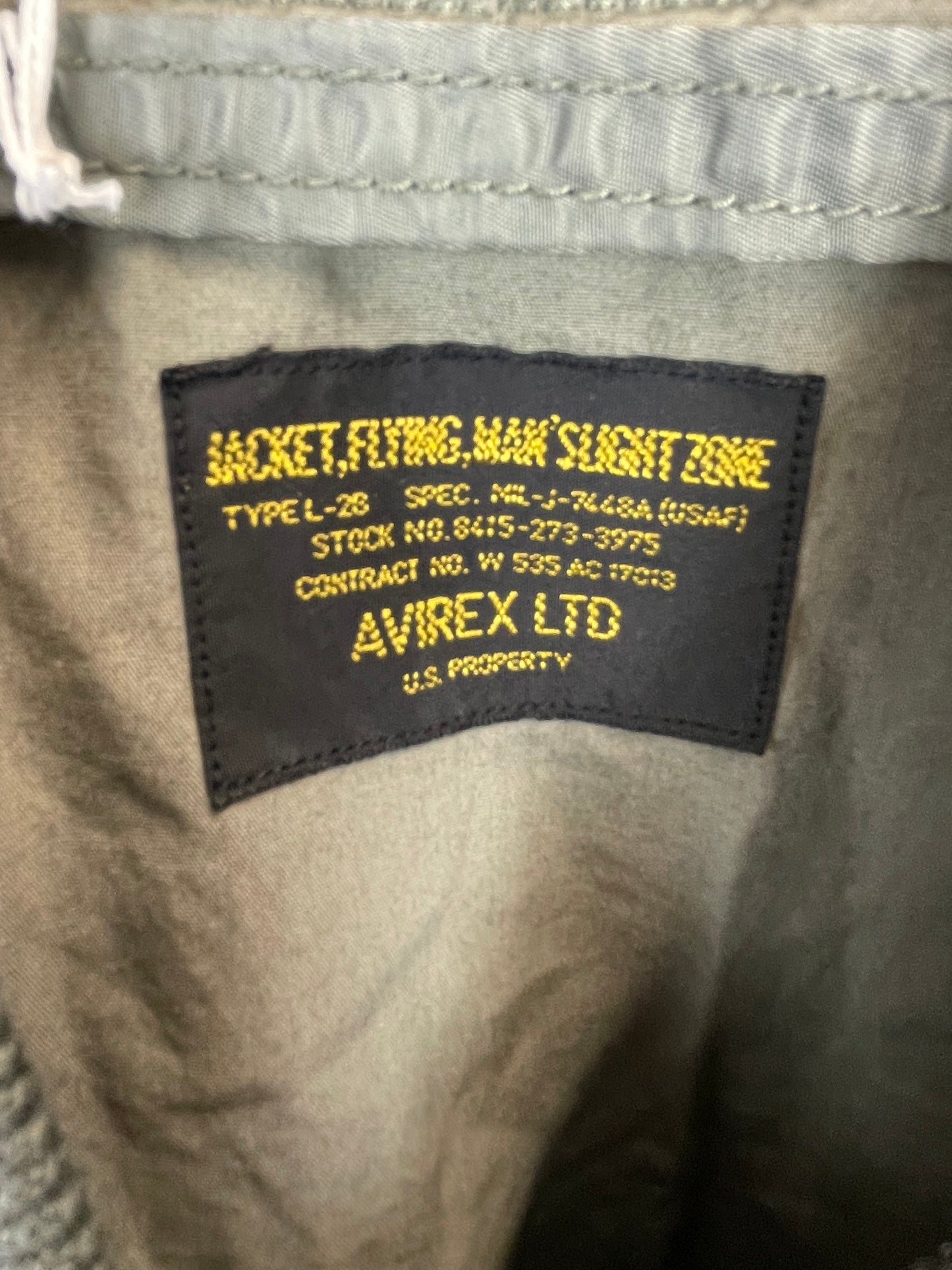 Vintage 90s Avirex Flying Man Slight Zone Bomber Jacket