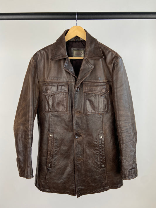 Vintage Aviatrix Brown Leather Jacket