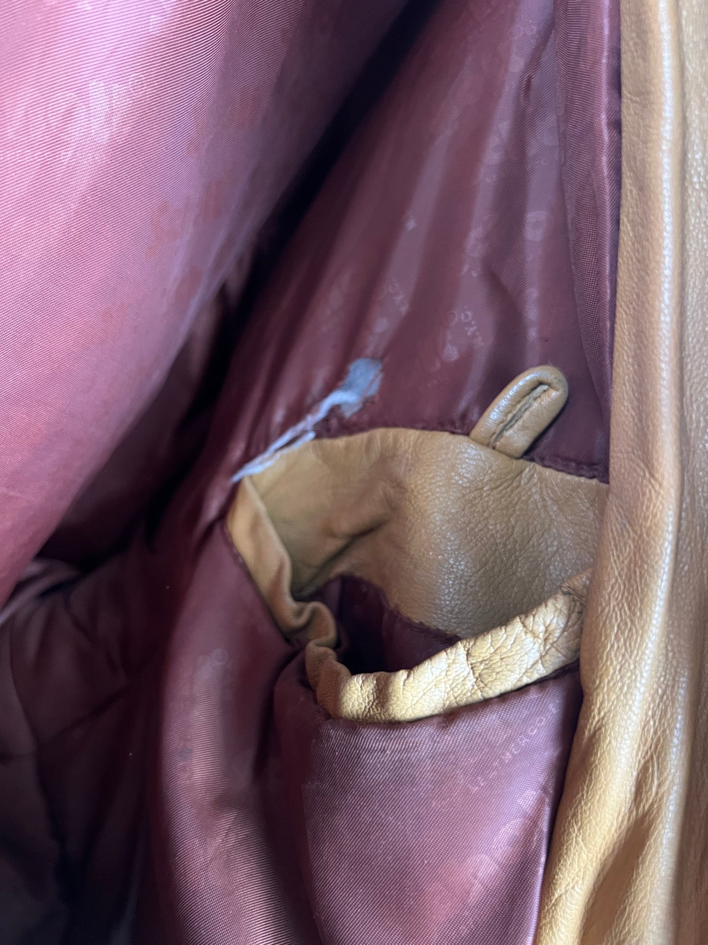 Vintage Schott Mosaic 90s Leather Jacket