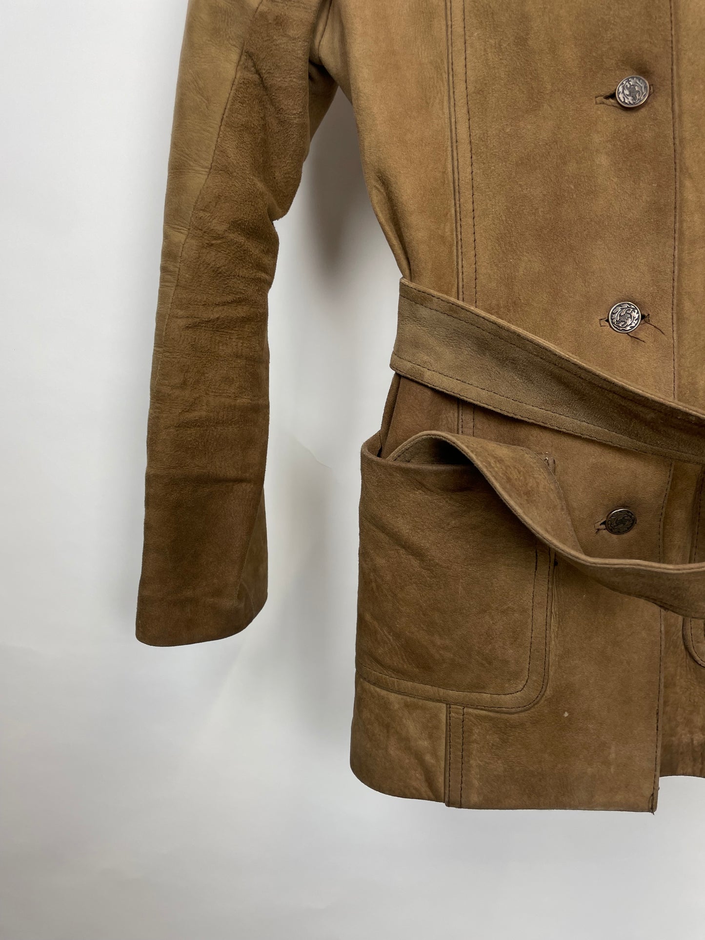 Vintage 90s Long Leather Jacket