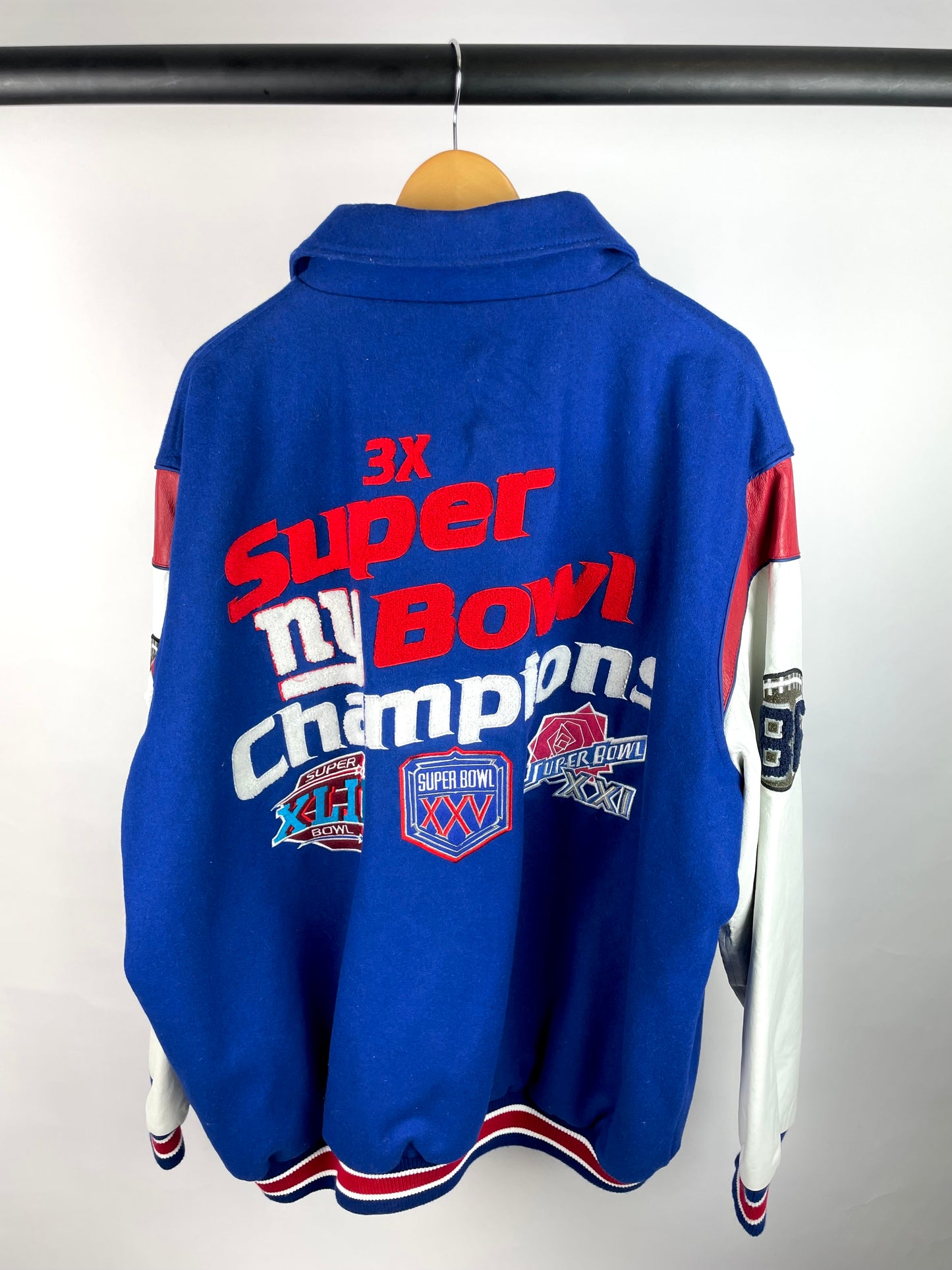 Vintage 90s NY NFL 3X Super Bowl Champions Jacket